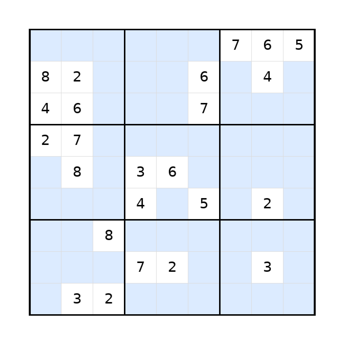 Sudoku-Rätsel Sudoku 9x9 (schwer) für Teenager aus der Kategorie Sudoku - kostenlos ausdrucken