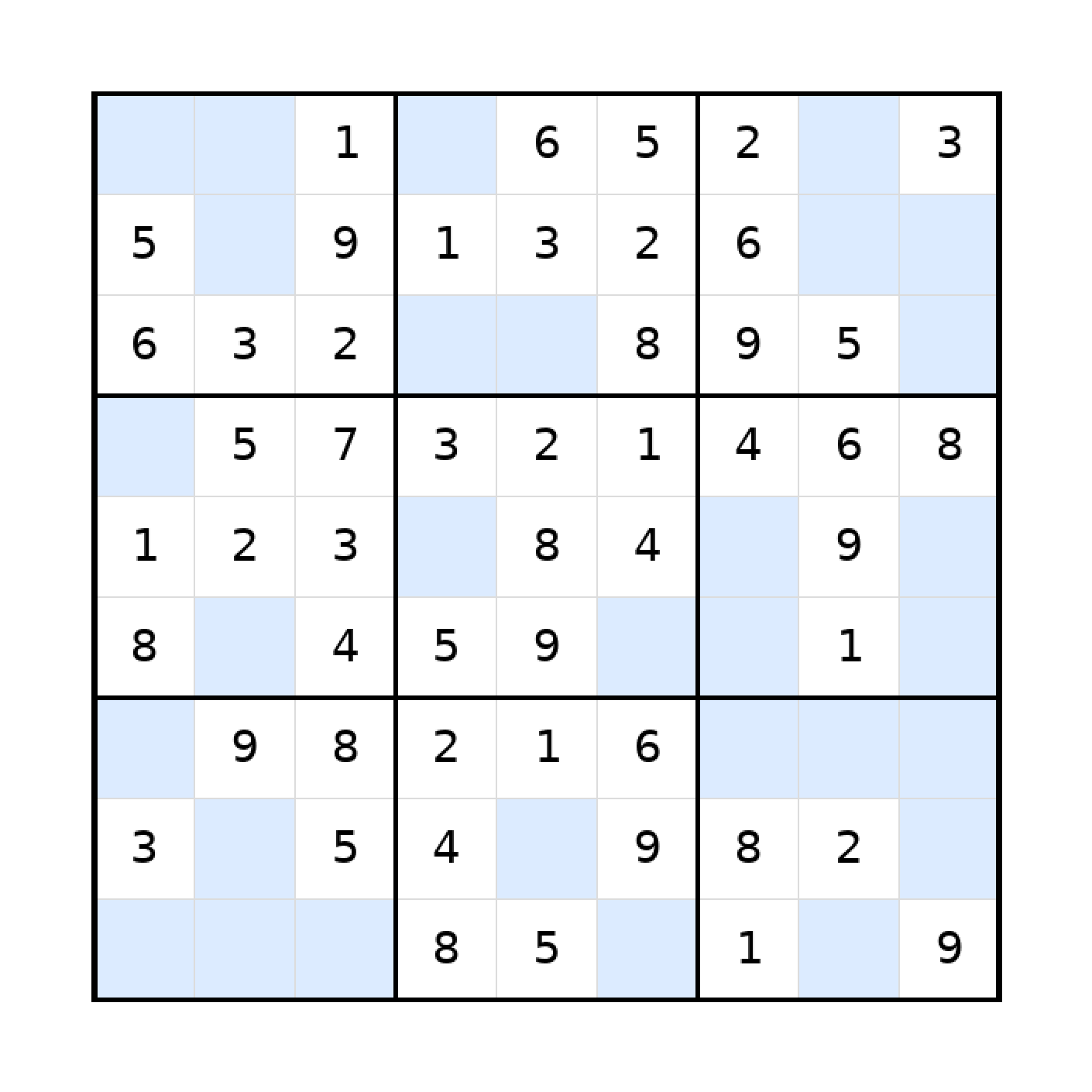 Sudoku-Rätsel Sudoku 9x9 (leicht) für Teenager aus der Kategorie Sudoku - kostenlos ausdrucken