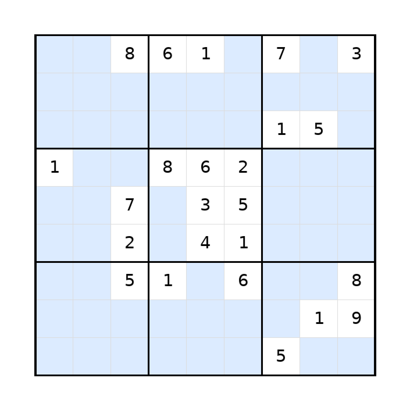 Sudoku-Rätsel Sudoku 9x9 (schwer) für Teenager aus der Kategorie Sudoku - kostenlos ausdrucken