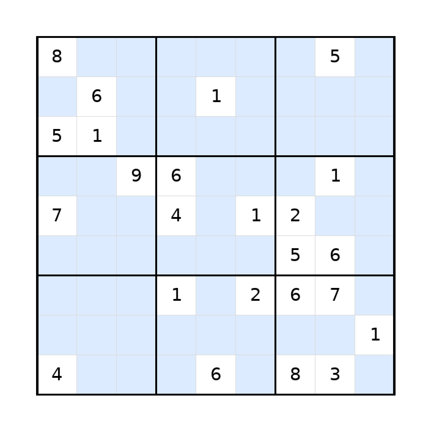 Sudoku-Rätsel Sudoku 9x9 (schwer) für Teenager aus der Kategorie Sudoku - kostenlos ausdrucken