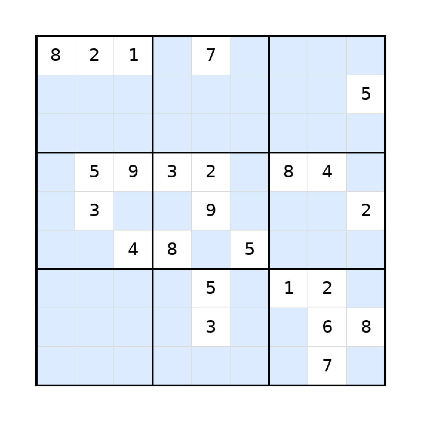 Sudoku-Rätsel Sudoku 9x9 (schwer) für Teenager aus der Kategorie Sudoku - kostenlos ausdrucken