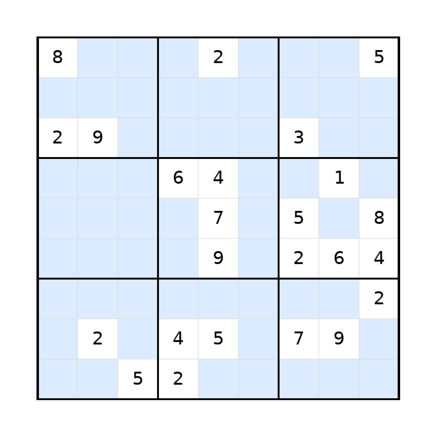 Sudoku-Rätsel Sudoku 9x9 (schwer) für Teenager aus der Kategorie Sudoku - kostenlos ausdrucken