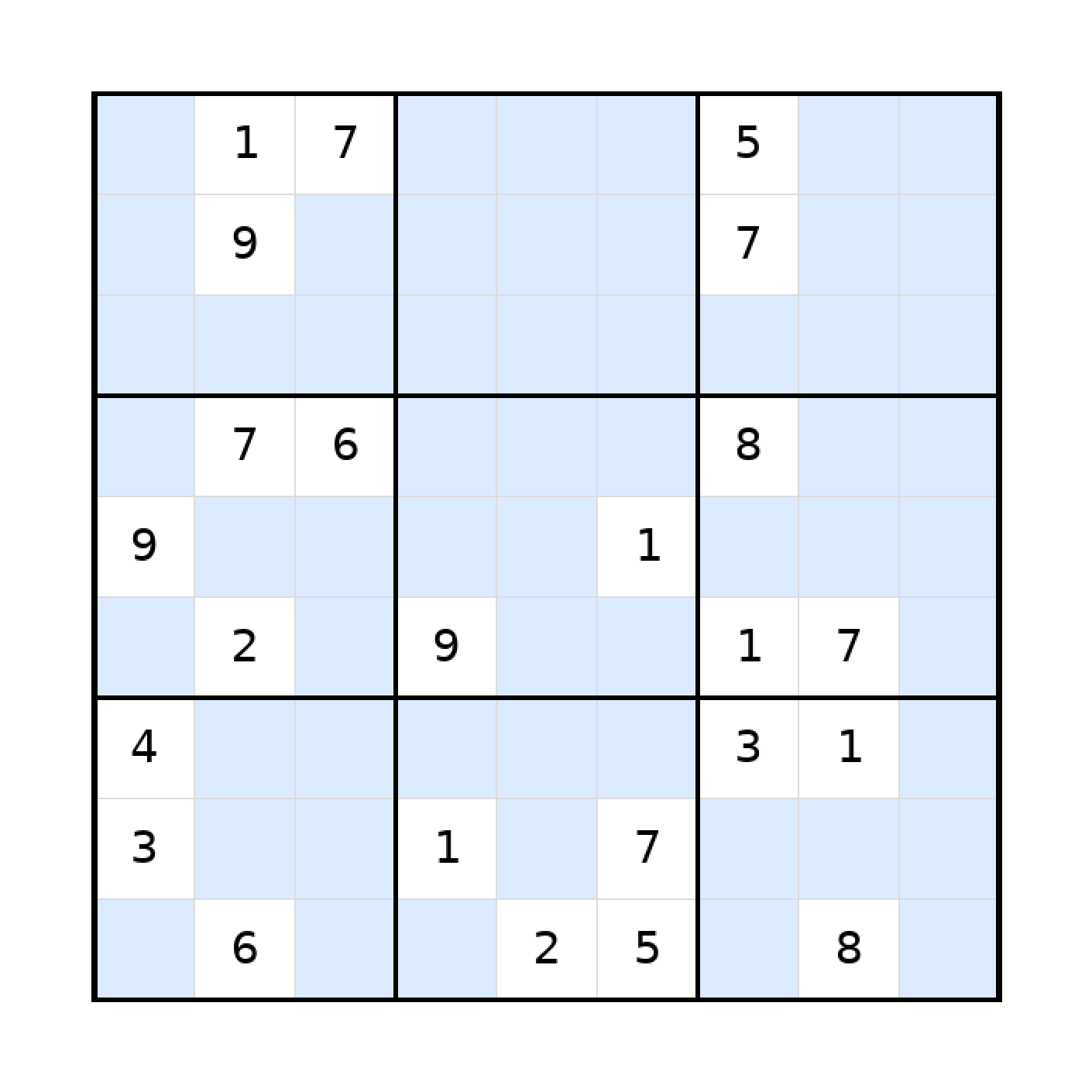 Sudoku-Rätsel Sudoku 9x9 (schwer) für Teenager aus der Kategorie Sudoku - kostenlos ausdrucken