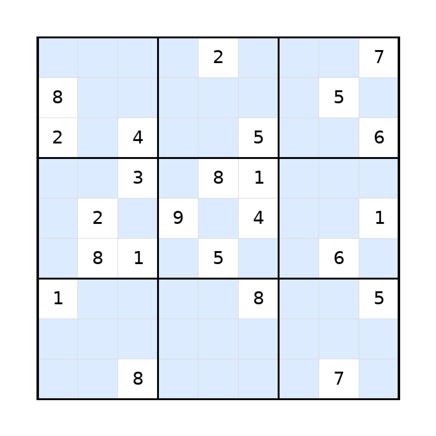 Sudoku-Rätsel Sudoku 9x9 (schwer) für Teenager aus der Kategorie Sudoku - kostenlos ausdrucken