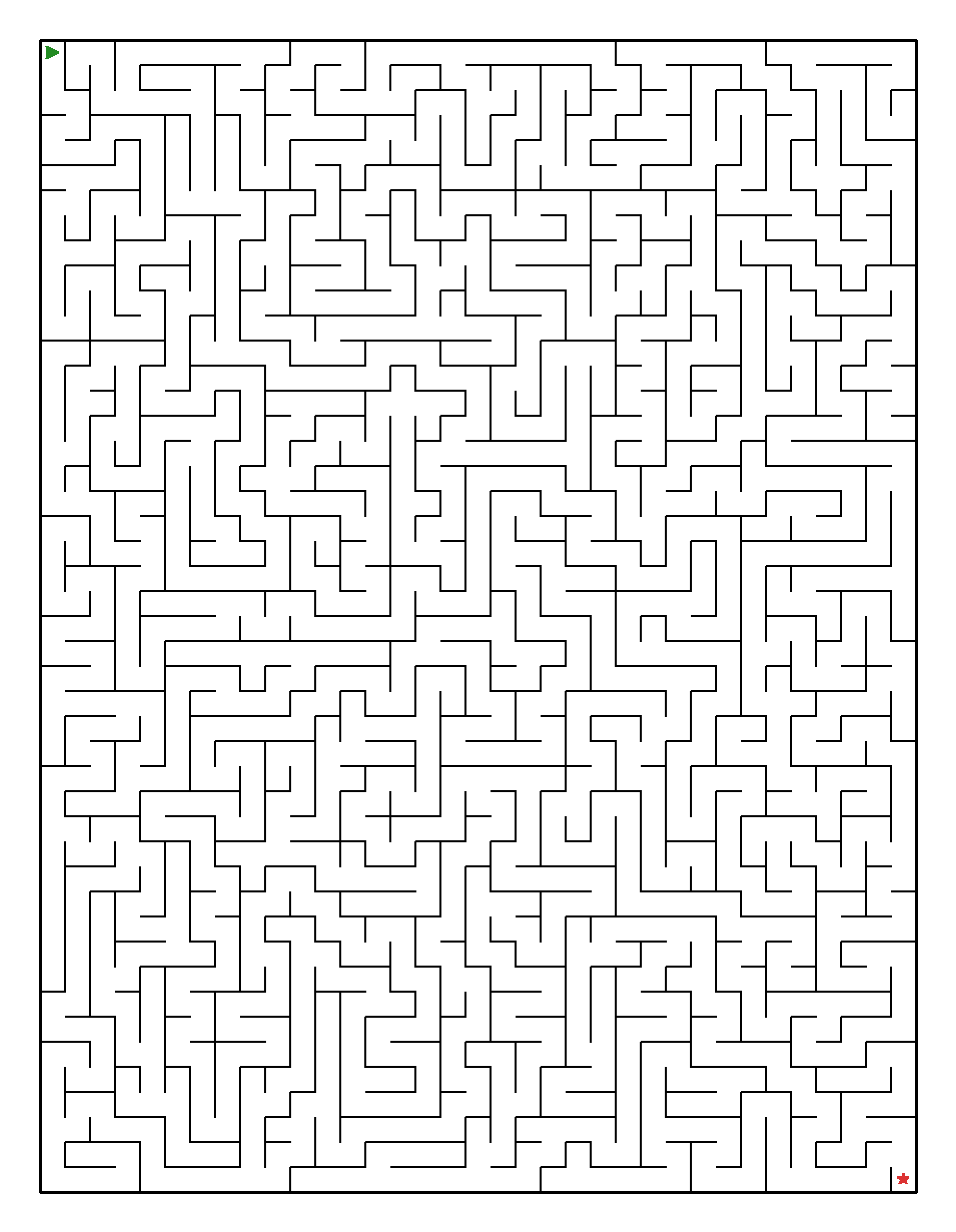 Labyrinth-Rätsel Labyrinth (leicht) für Erwachsene aus der Kategorie Labyrinth - kostenlos ausdrucken