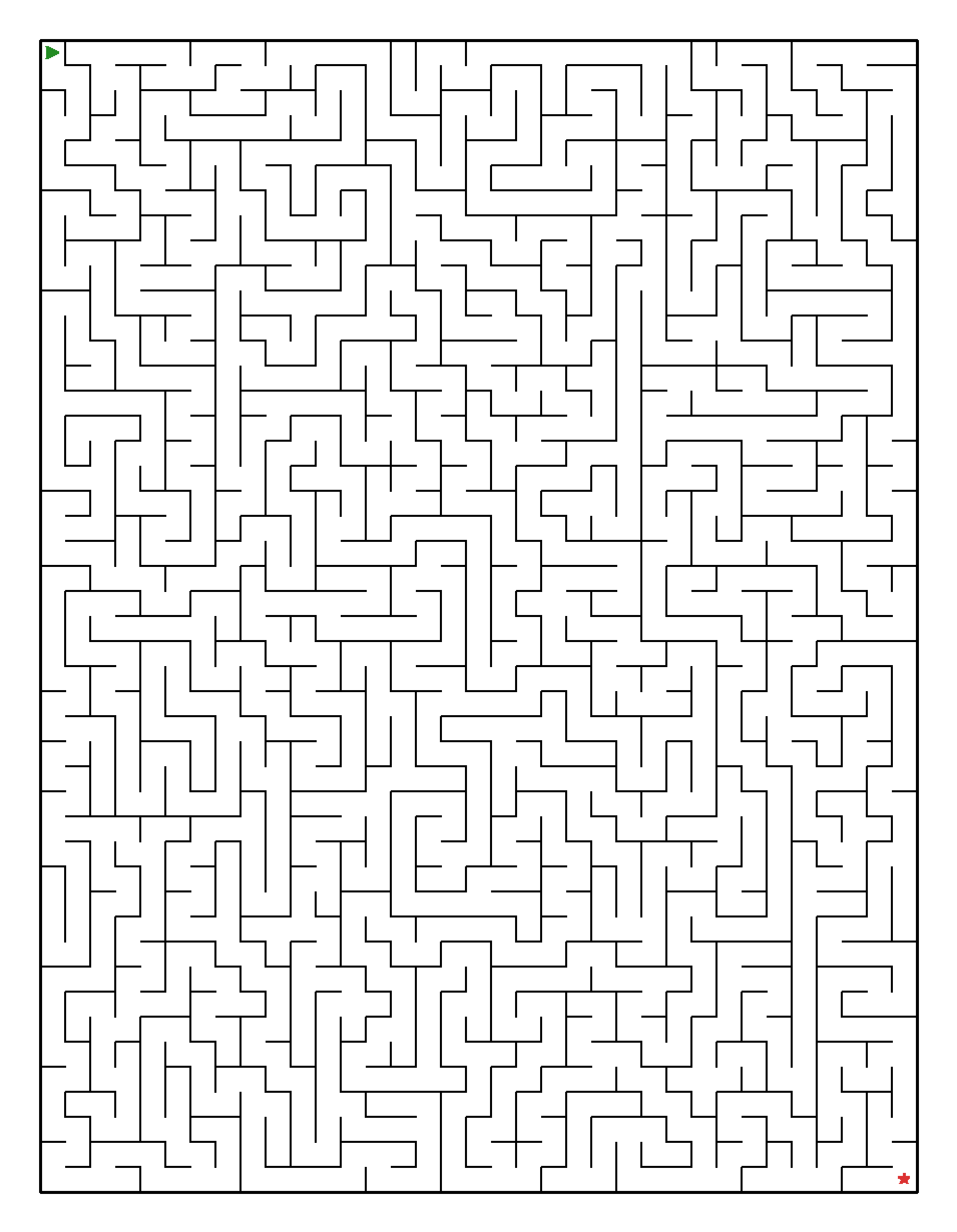 Labyrinth-Rätsel Labyrinth (leicht) für Erwachsene aus der Kategorie Labyrinth - kostenlos ausdrucken