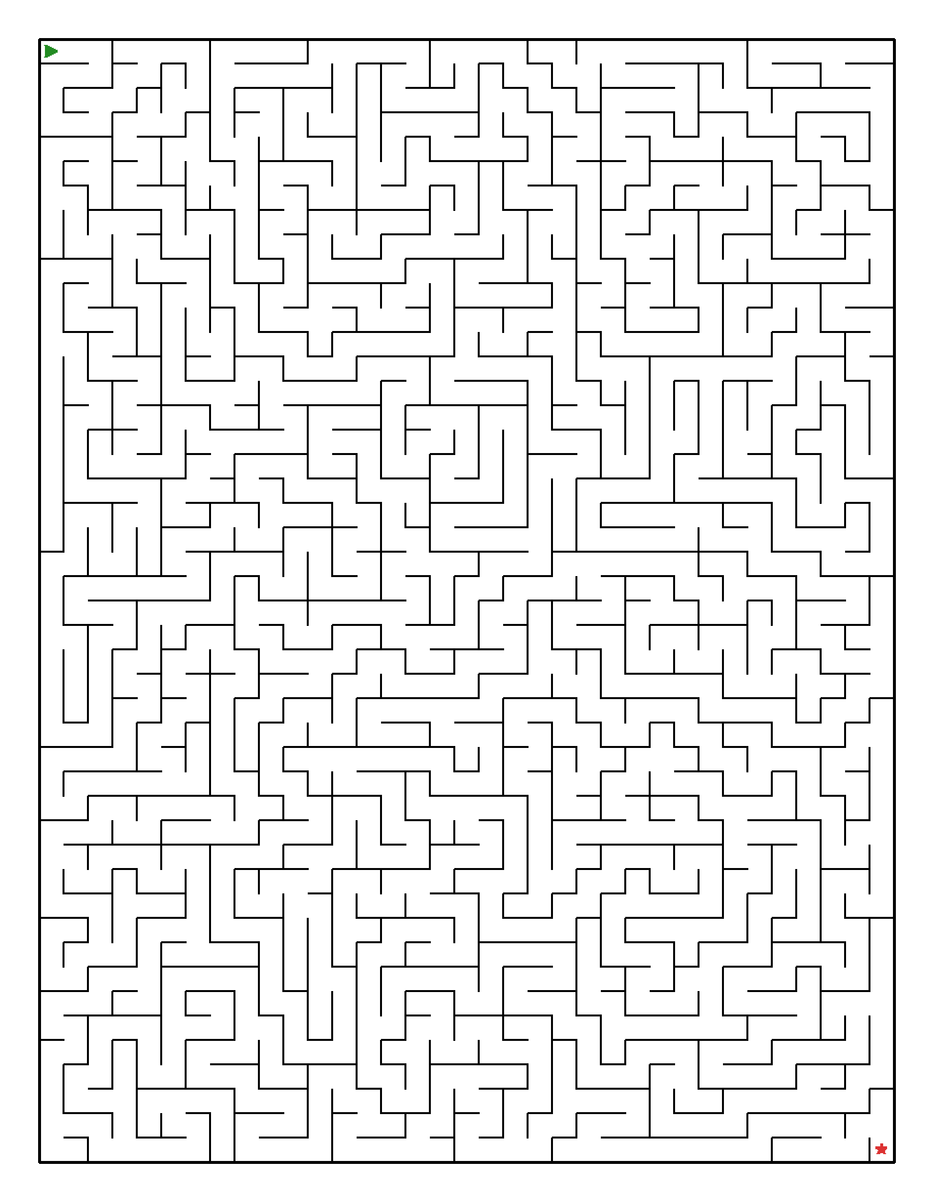 Labyrinth-Rätsel Labyrinth (leicht) für Erwachsene aus der Kategorie Labyrinth - kostenlos ausdrucken