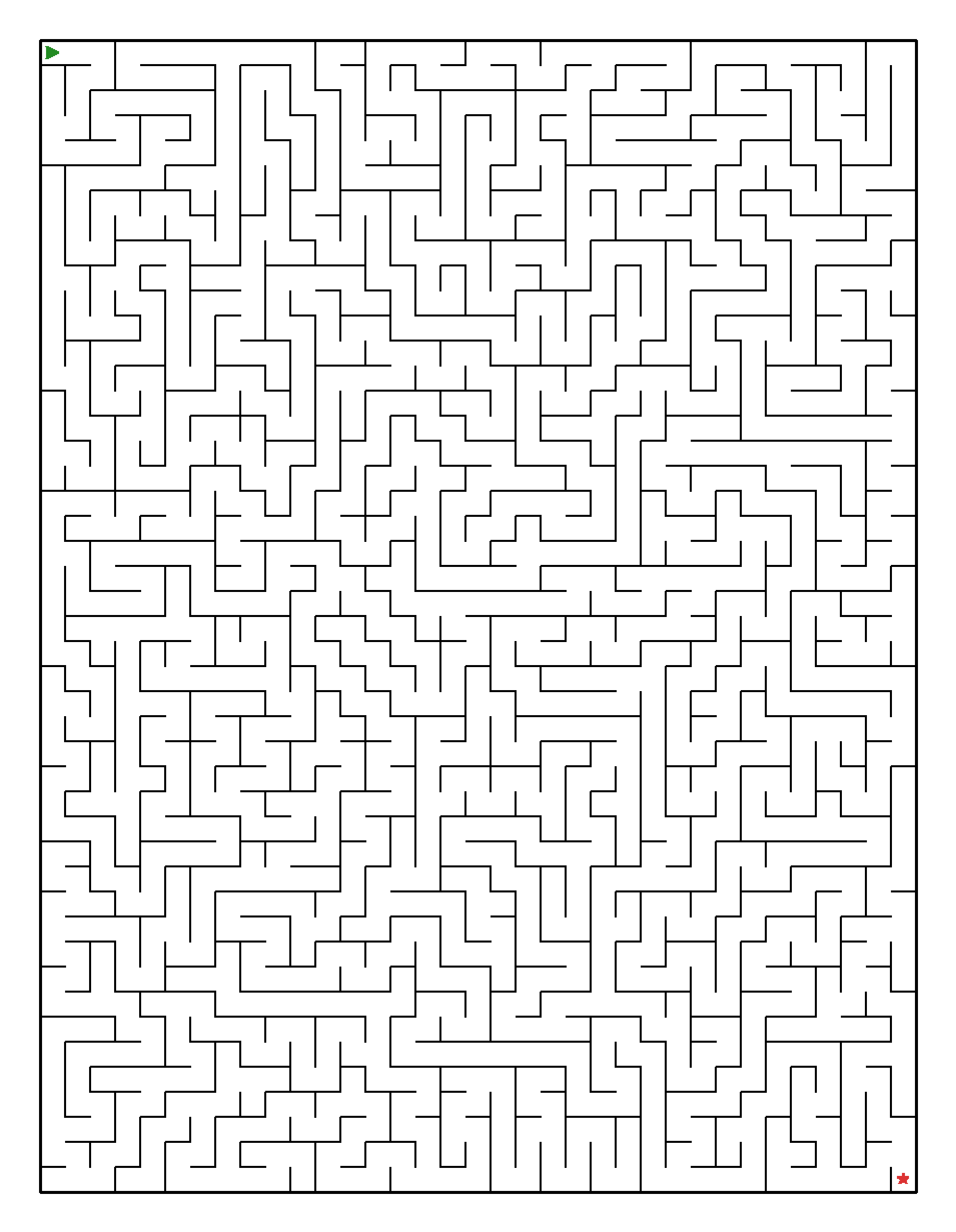 Labyrinth-Rätsel Labyrinth (leicht) für Erwachsene aus der Kategorie Labyrinth - kostenlos ausdrucken