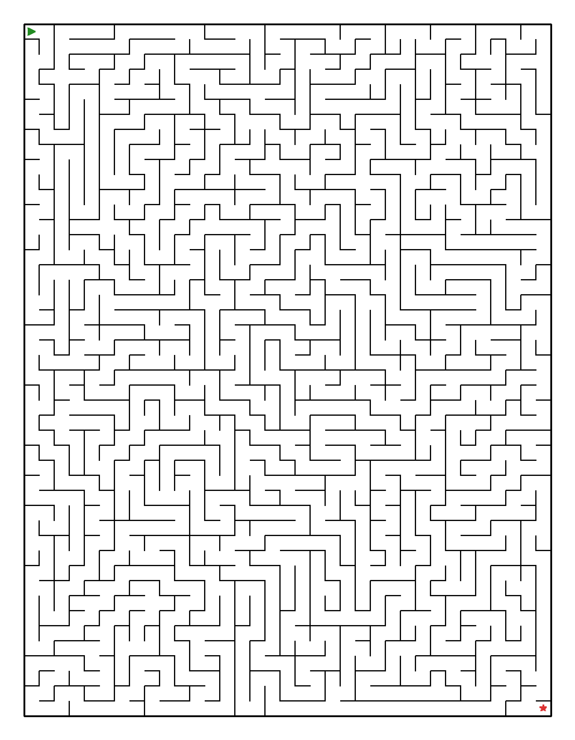 Labyrinth-Rätsel Labyrinth (leicht) für Erwachsene aus der Kategorie Labyrinth - kostenlos ausdrucken