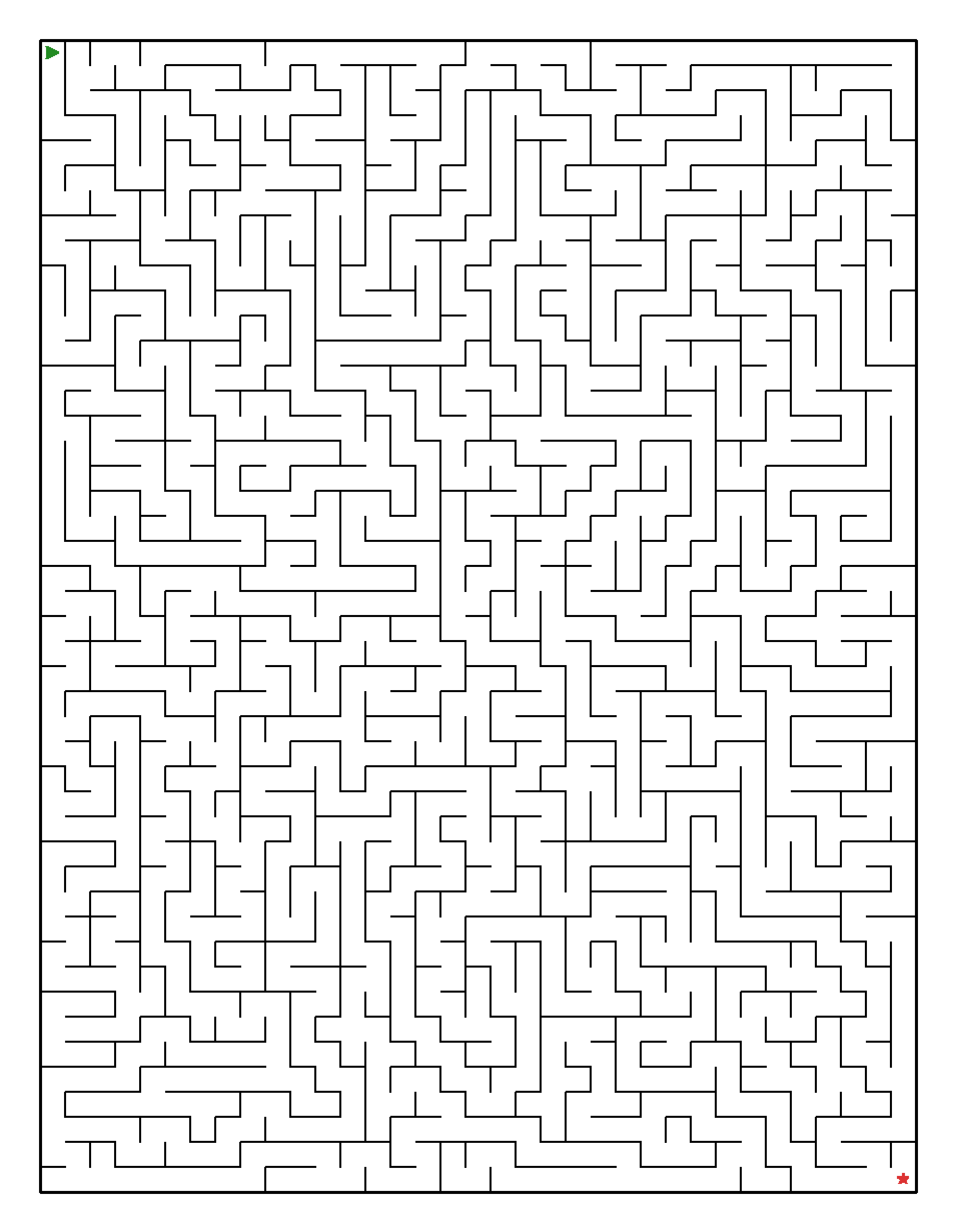 Labyrinth-Rätsel Labyrinth (leicht) für Erwachsene aus der Kategorie Labyrinth - kostenlos ausdrucken