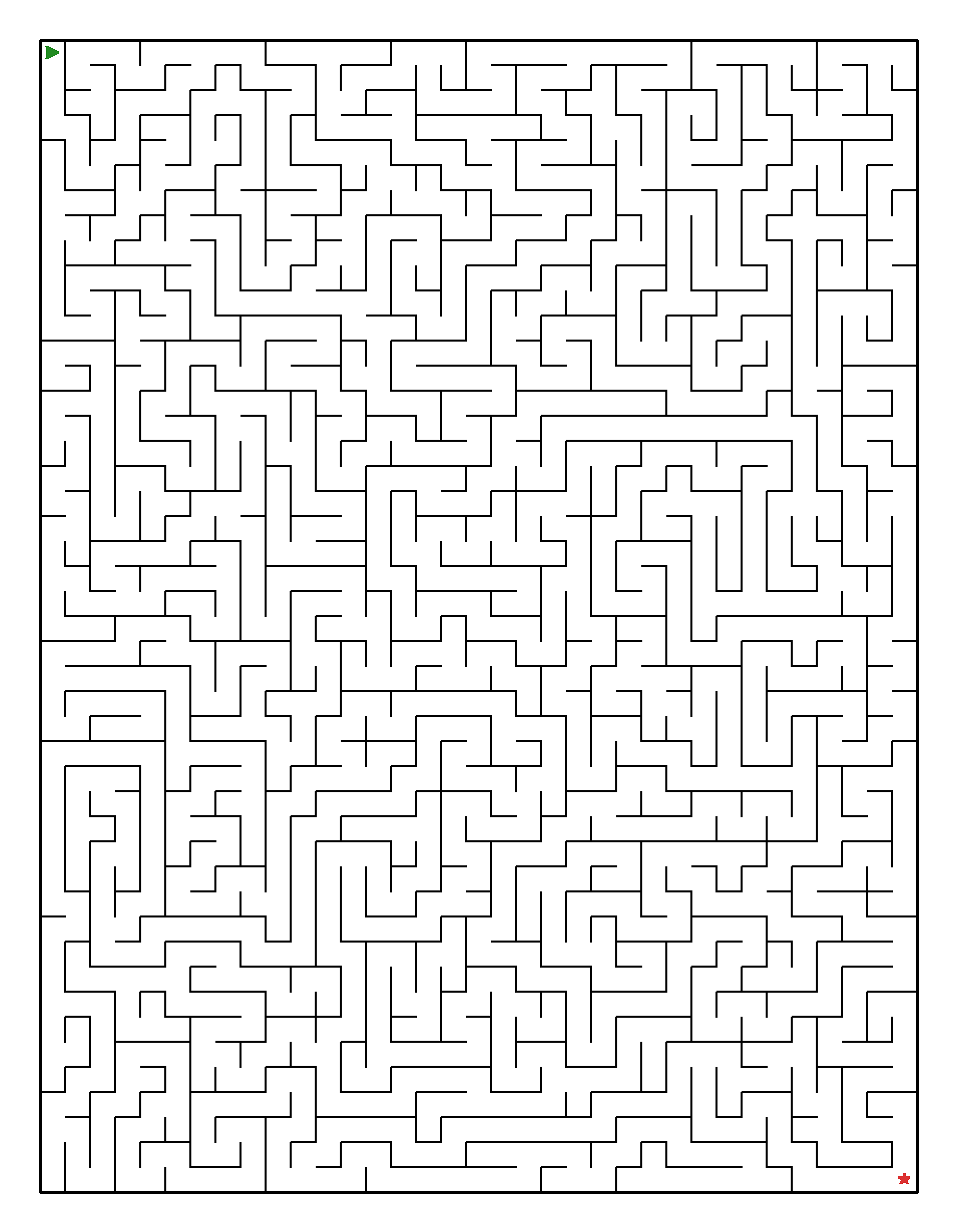 Labyrinth-Rätsel Labyrinth (leicht) für Erwachsene aus der Kategorie Labyrinth - kostenlos ausdrucken