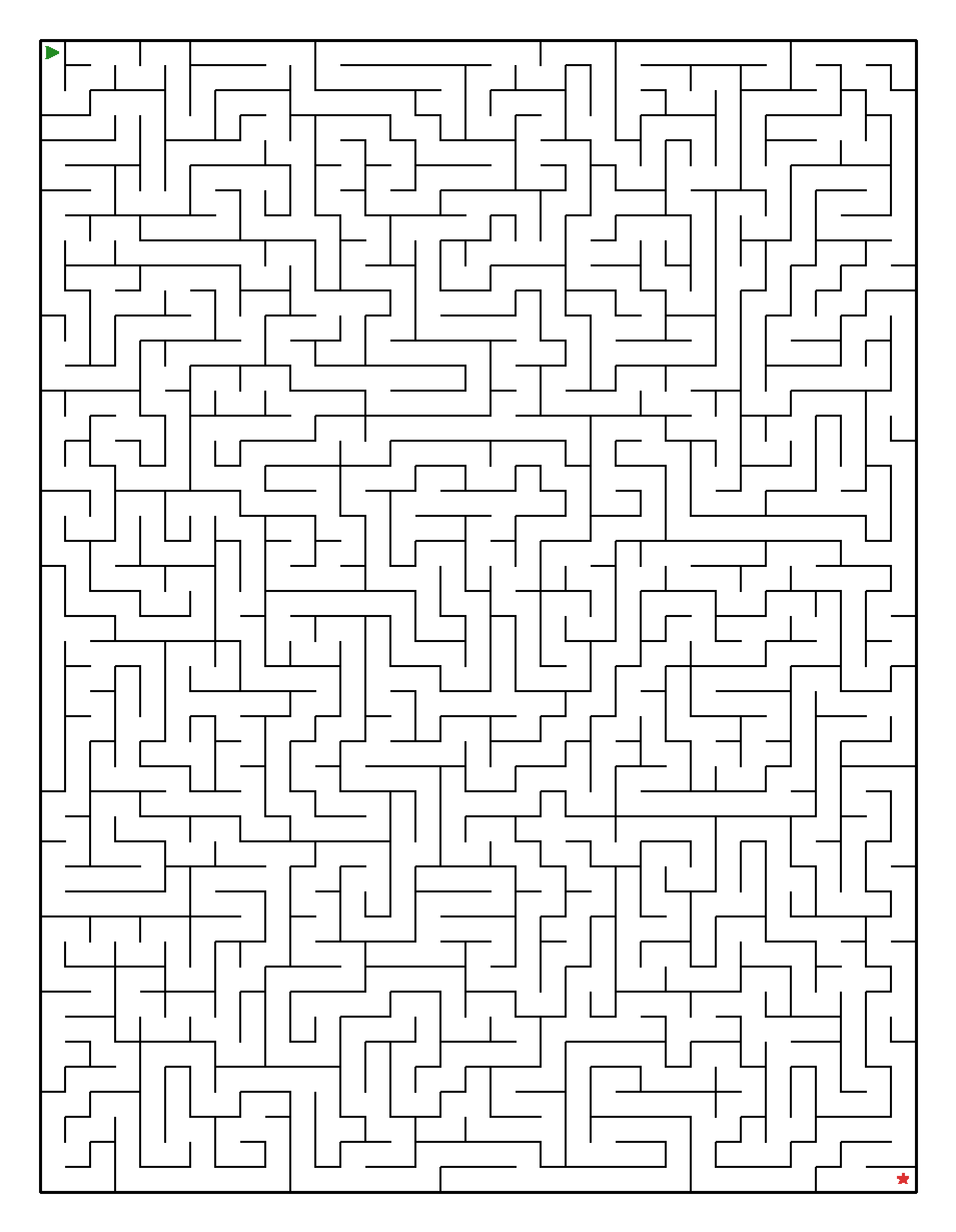 Labyrinth-Rätsel Labyrinth (leicht) für Erwachsene aus der Kategorie Labyrinth - kostenlos ausdrucken