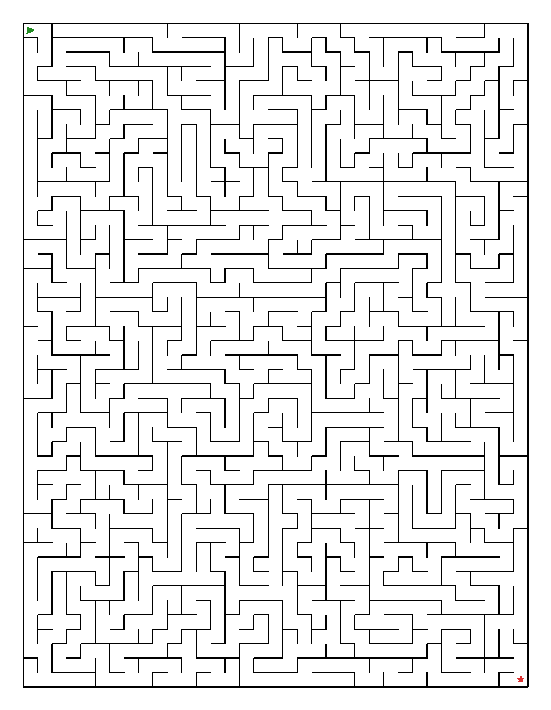 Labyrinth-Rätsel Labyrinth (leicht) für Erwachsene aus der Kategorie Labyrinth - kostenlos ausdrucken