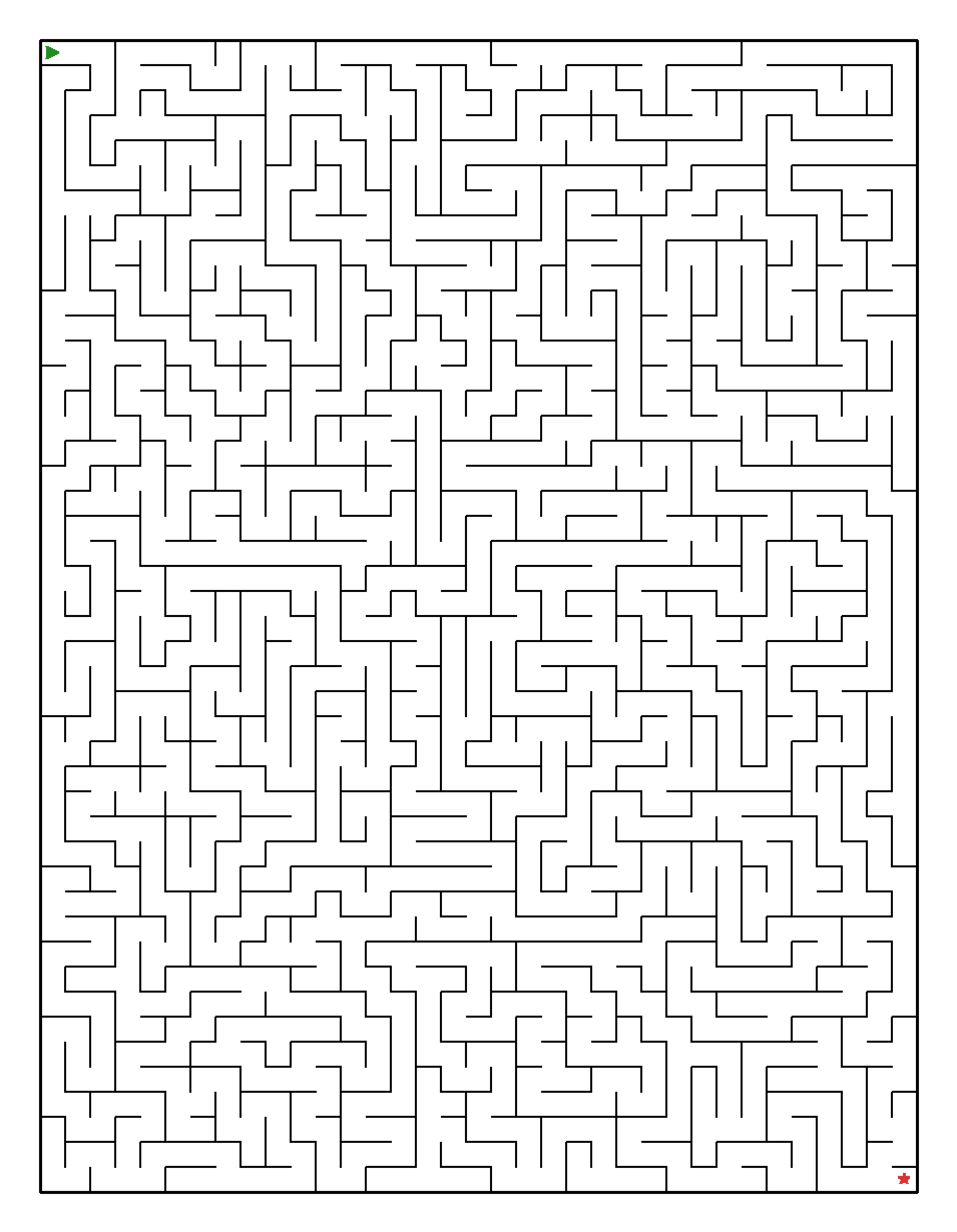 Labyrinth-Rätsel Labyrinth (leicht) für Erwachsene aus der Kategorie Labyrinth - kostenlos ausdrucken