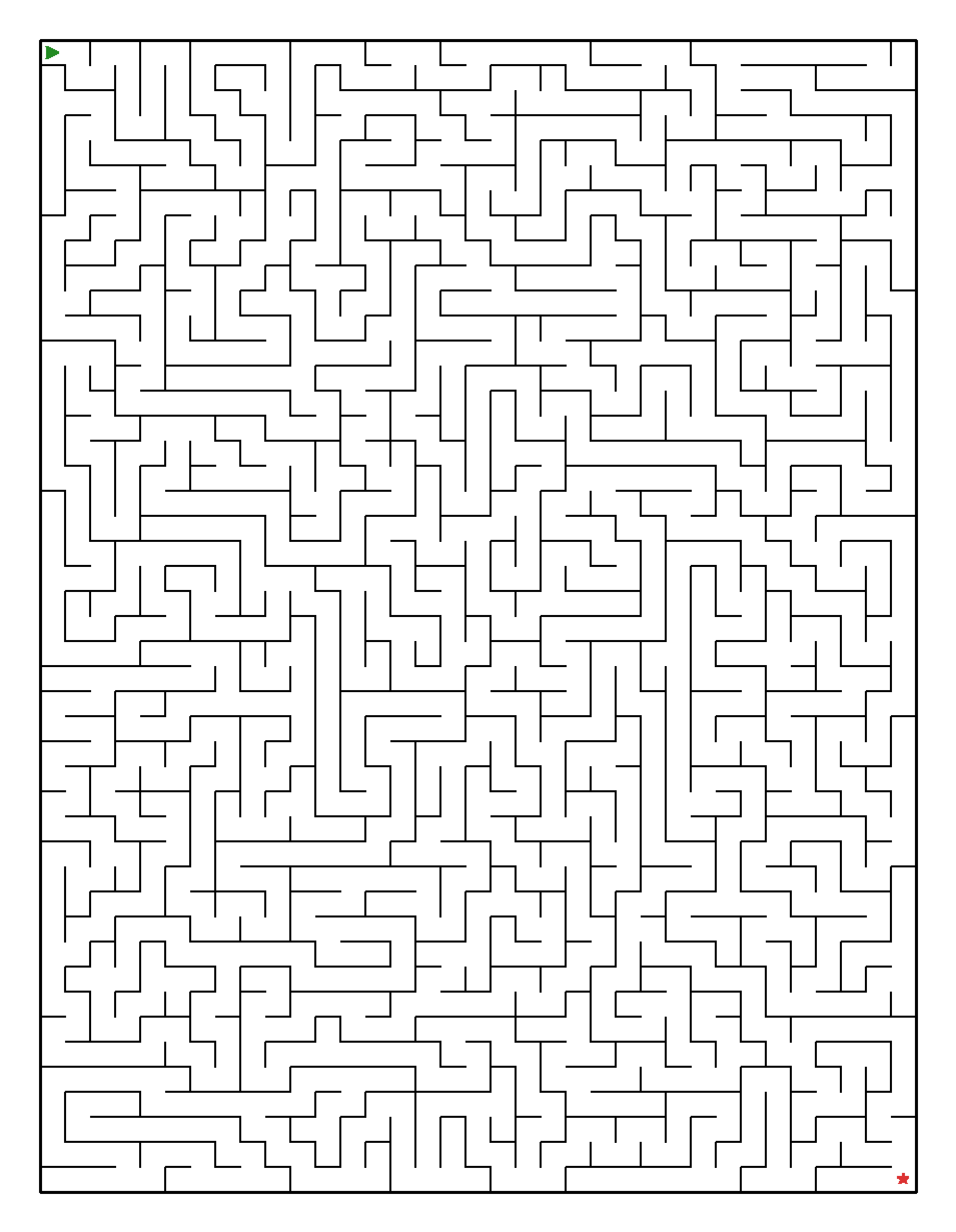 Labyrinth-Rätsel Labyrinth (leicht) für Erwachsene aus der Kategorie Labyrinth - kostenlos ausdrucken