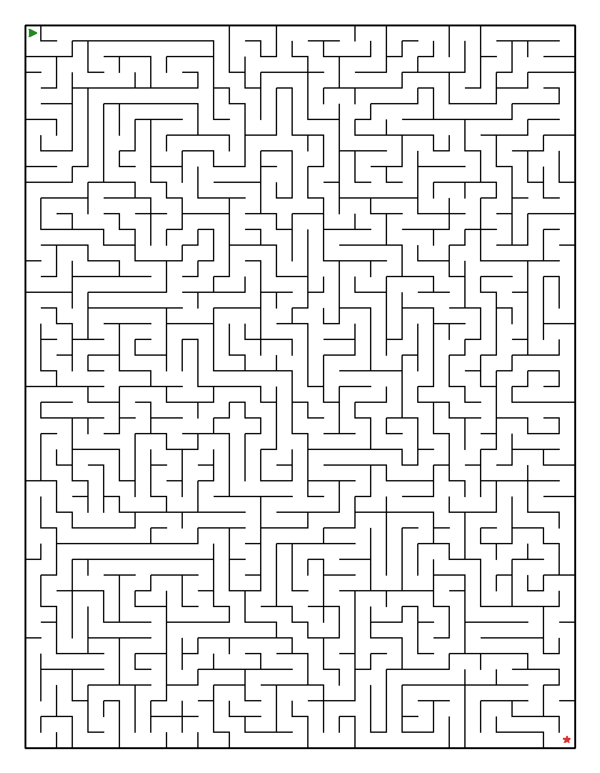 Labyrinth-Rätsel Labyrinth (leicht) für Erwachsene aus der Kategorie Labyrinth - kostenlos ausdrucken