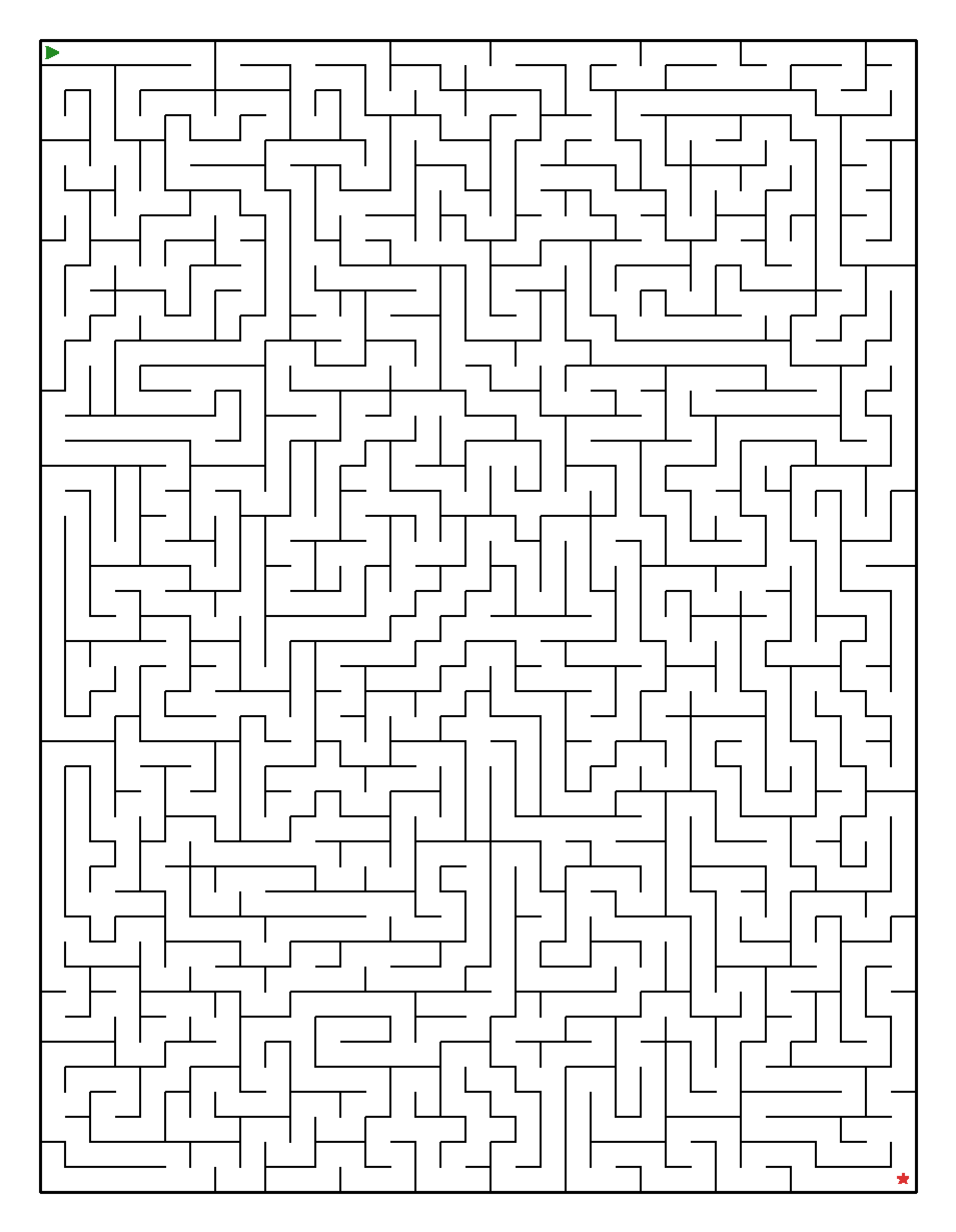 Labyrinth-Rätsel Labyrinth (leicht) für Erwachsene aus der Kategorie Labyrinth - kostenlos ausdrucken