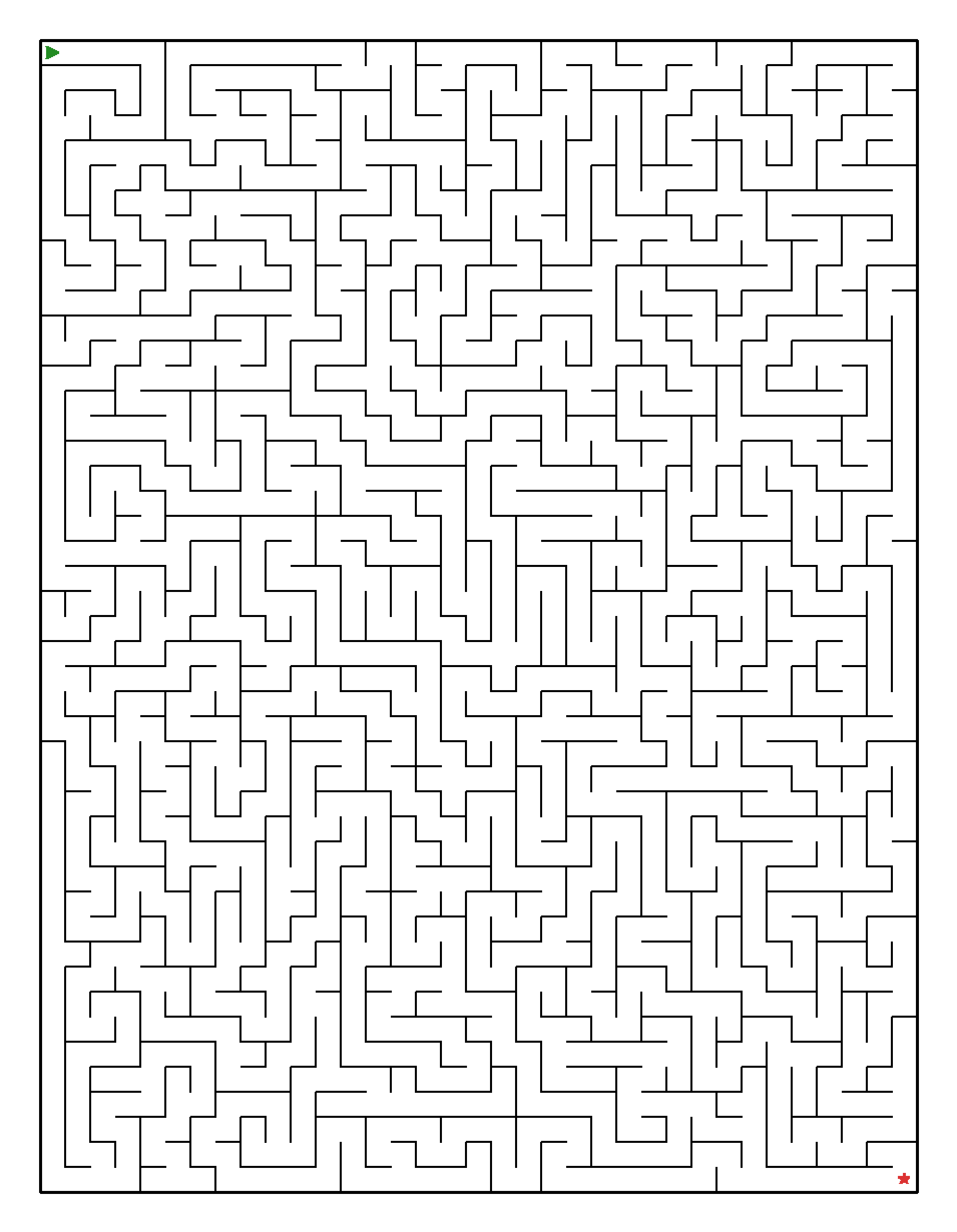 Labyrinth-Rätsel Labyrinth (leicht) für Erwachsene aus der Kategorie Labyrinth - kostenlos ausdrucken