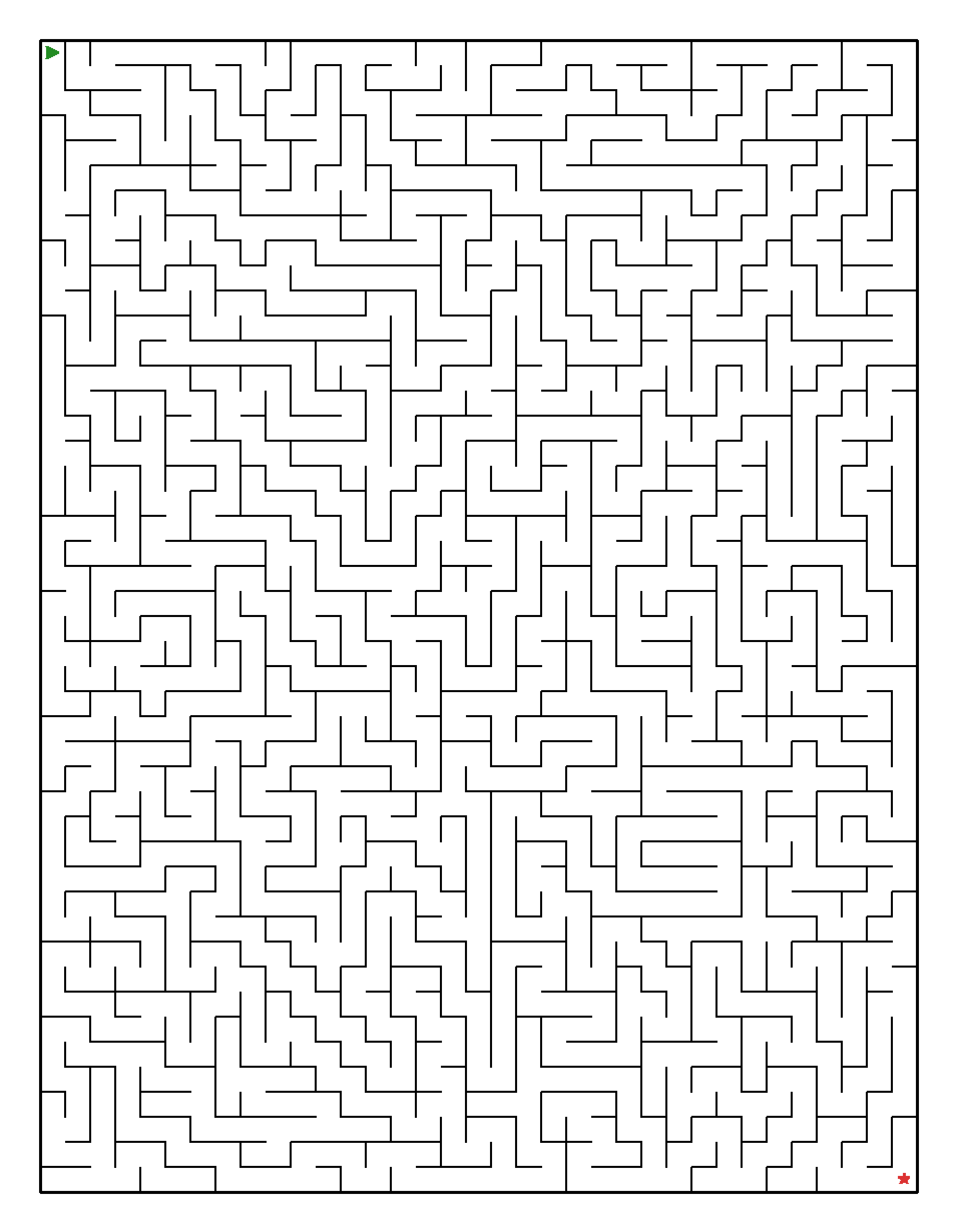 Labyrinth-Rätsel Labyrinth (leicht) für Erwachsene aus der Kategorie Labyrinth - kostenlos ausdrucken