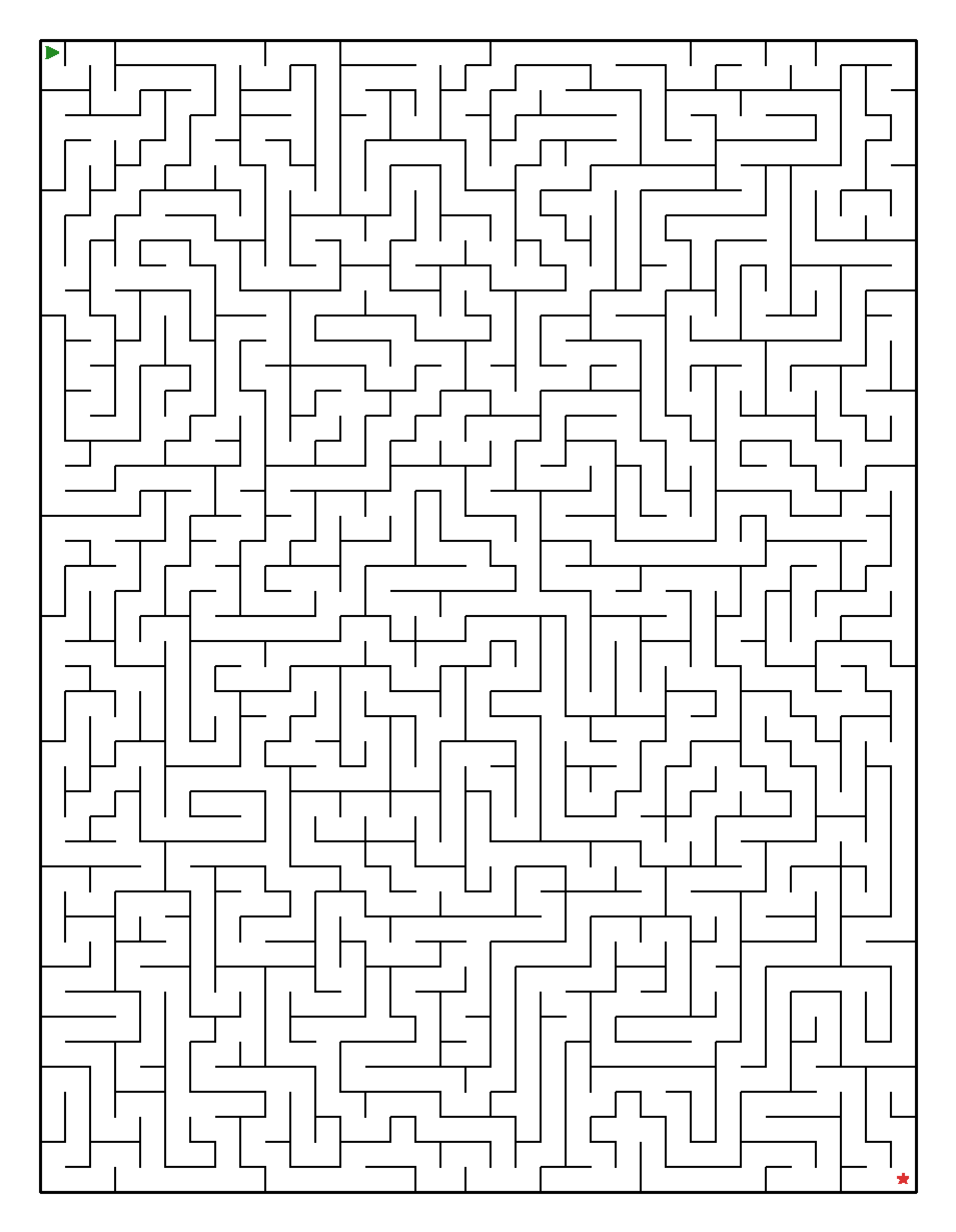 Labyrinth-Rätsel Labyrinth (leicht) für Erwachsene aus der Kategorie Labyrinth - kostenlos ausdrucken