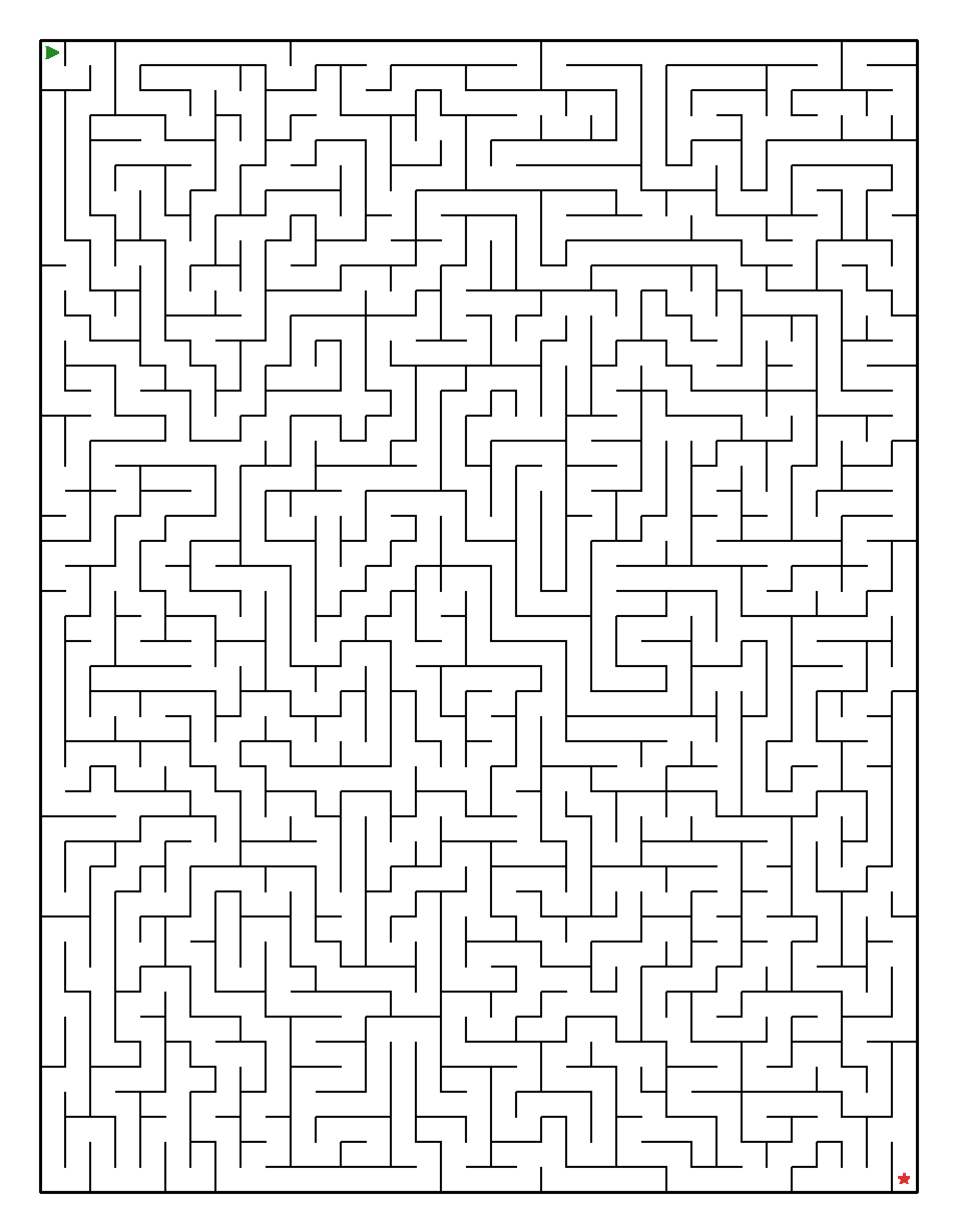 Labyrinth-Rätsel Labyrinth (leicht) für Erwachsene aus der Kategorie Labyrinth - kostenlos ausdrucken