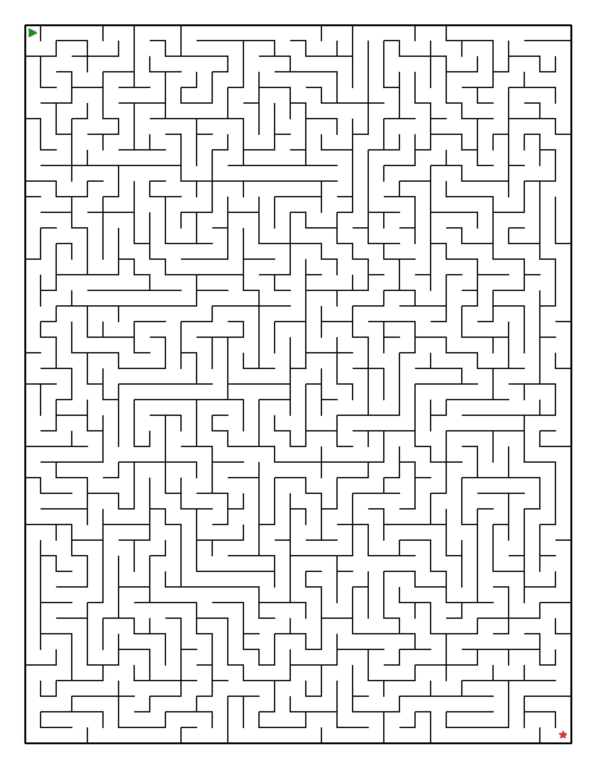 Labyrinth-Rätsel Labyrinth (leicht) für Erwachsene aus der Kategorie Labyrinth - kostenlos ausdrucken