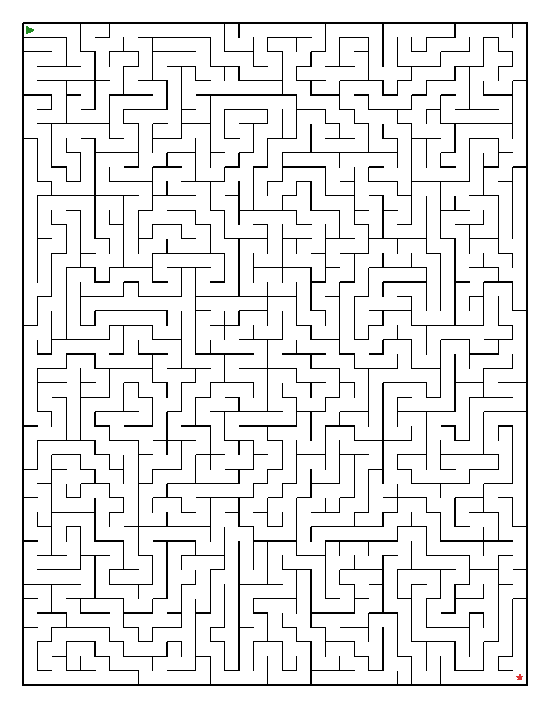 Labyrinth-Rätsel Labyrinth (leicht) für Erwachsene aus der Kategorie Labyrinth - kostenlos ausdrucken