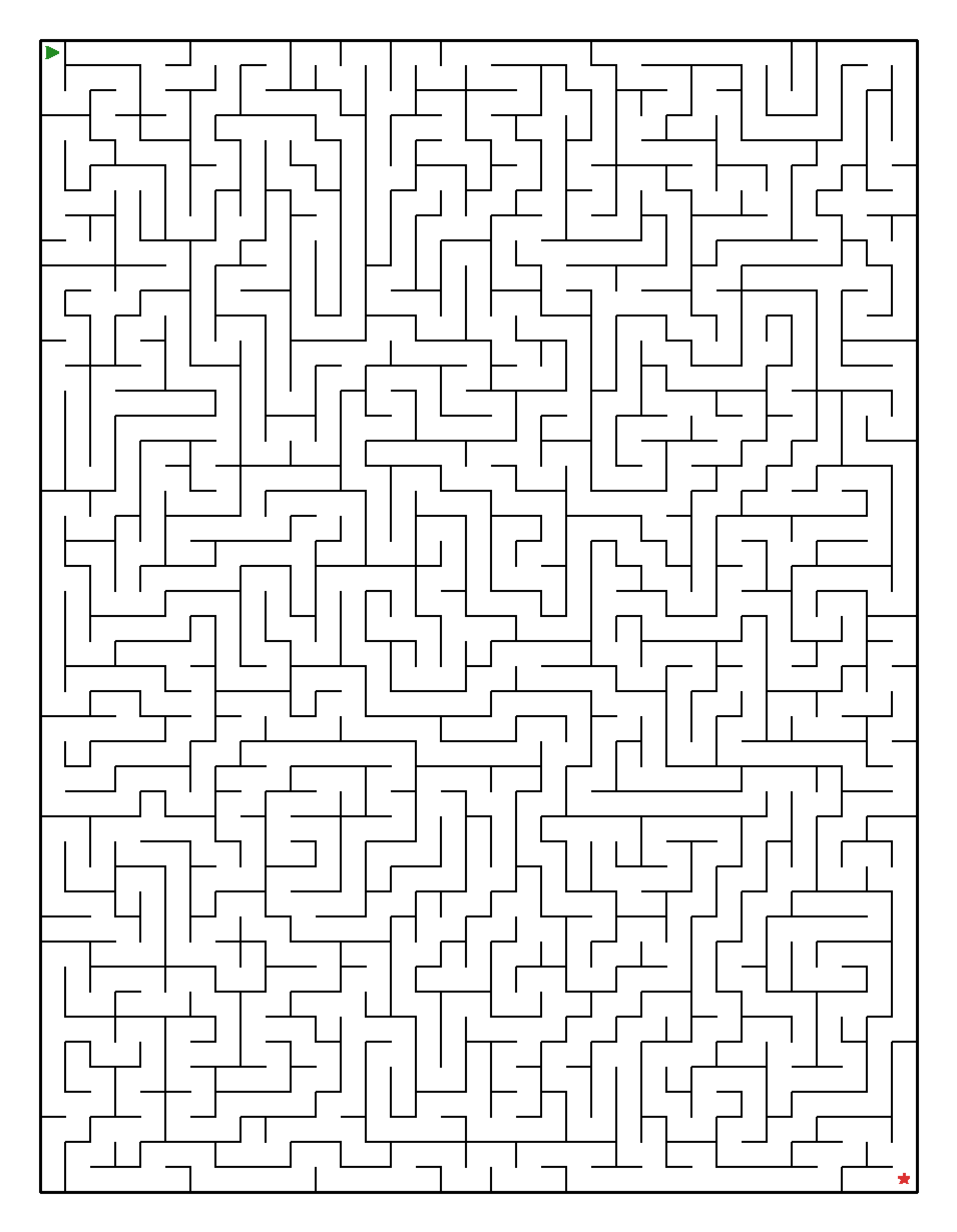 Labyrinth-Rätsel Labyrinth (leicht) für Erwachsene aus der Kategorie Labyrinth - kostenlos ausdrucken