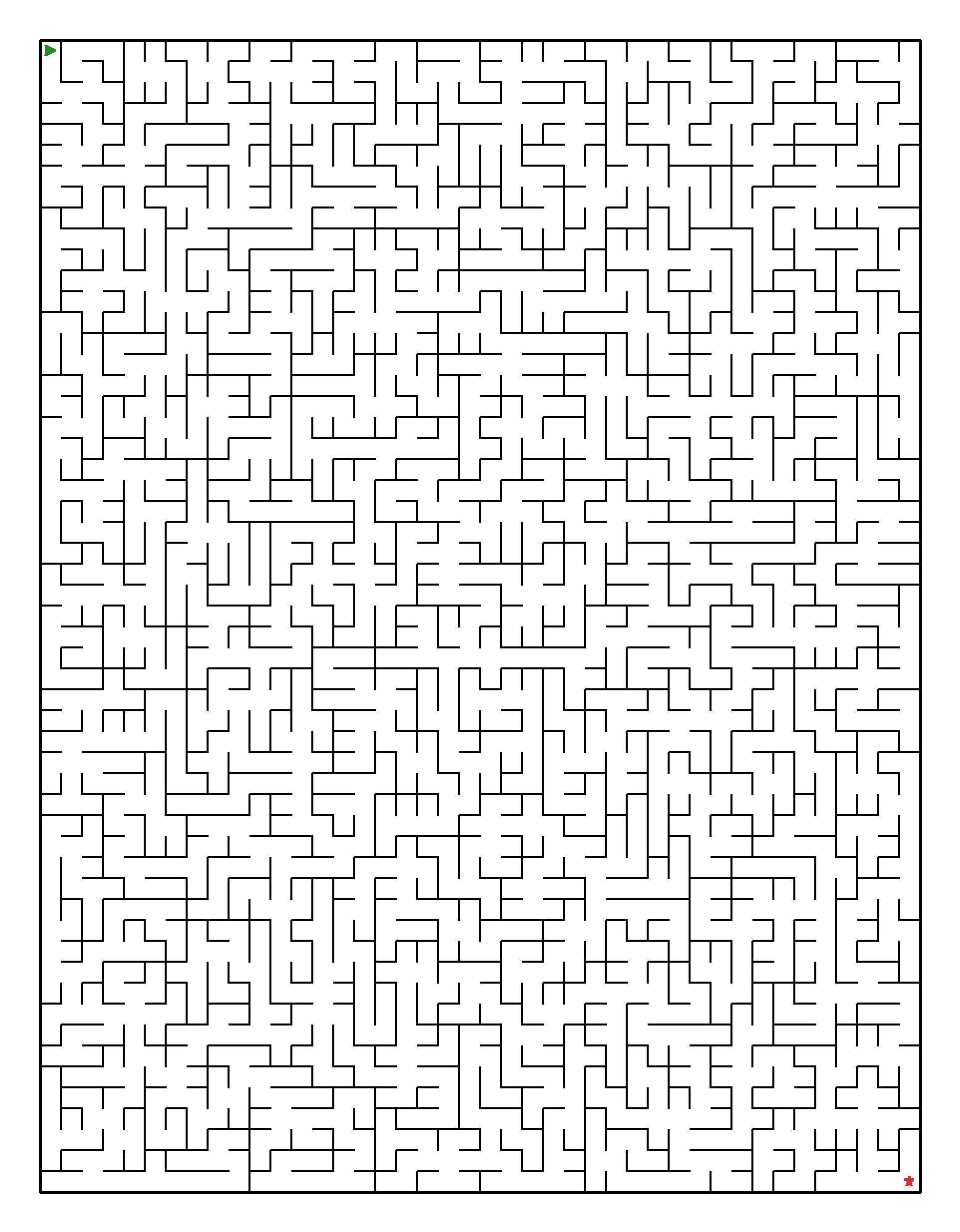 Labyrinth-Rätsel Labyrinth (mittel) für Erwachsene aus der Kategorie Labyrinth - kostenlos ausdrucken