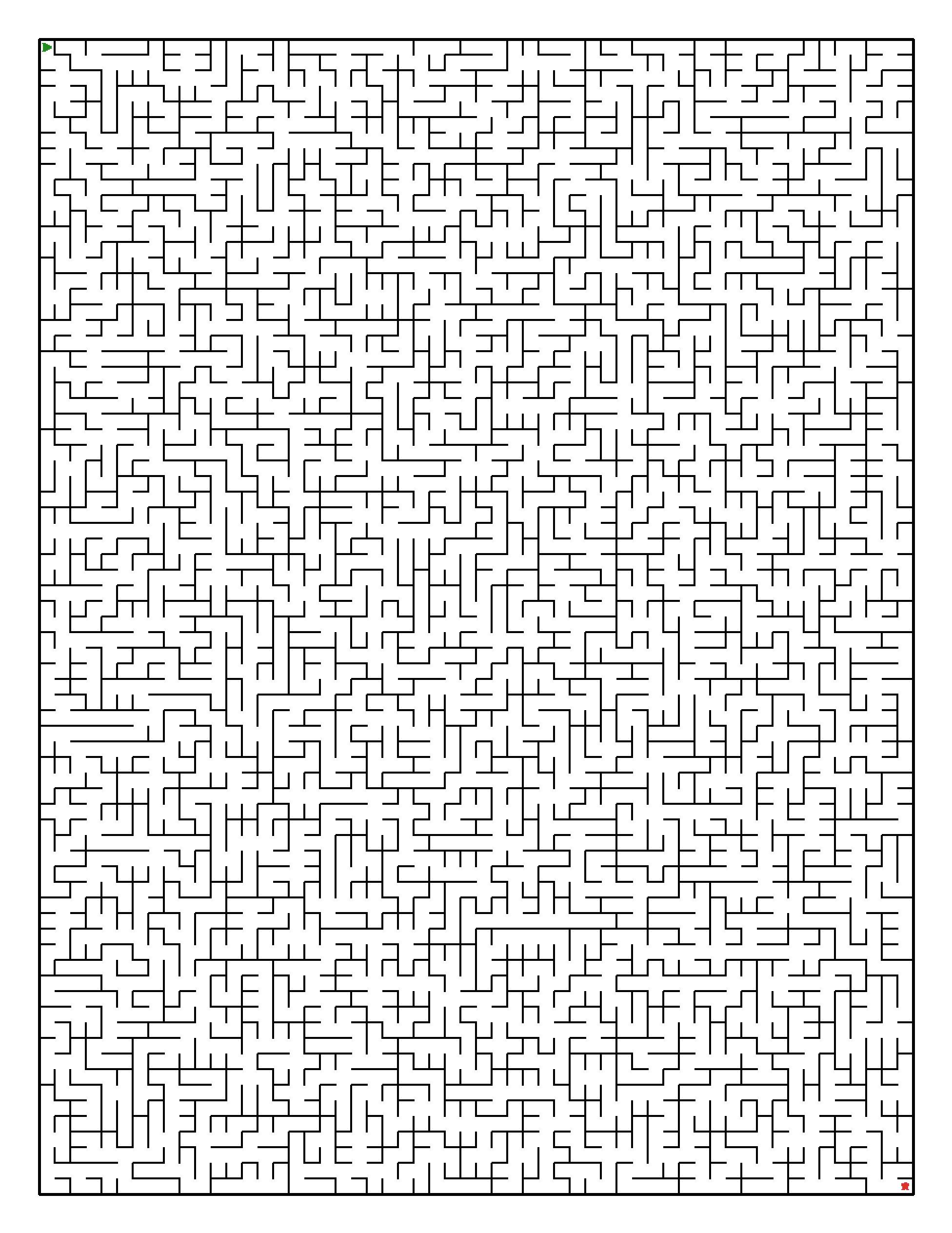 Labyrinth-Rätsel Labyrinth (schwer) für Erwachsene aus der Kategorie Labyrinth - kostenlos ausdrucken