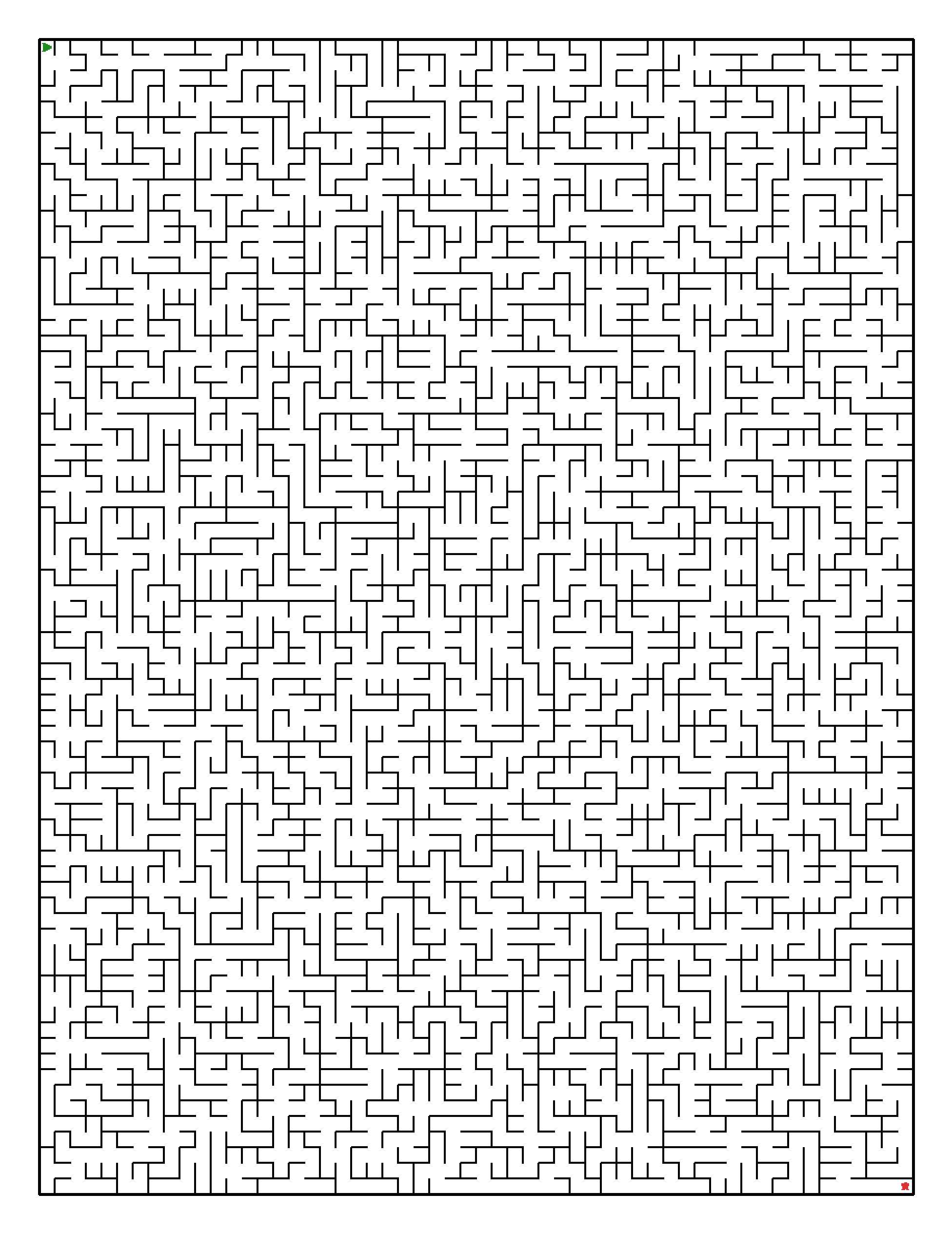 Labyrinth-Rätsel Labyrinth (schwer) für Erwachsene aus der Kategorie Labyrinth - kostenlos ausdrucken