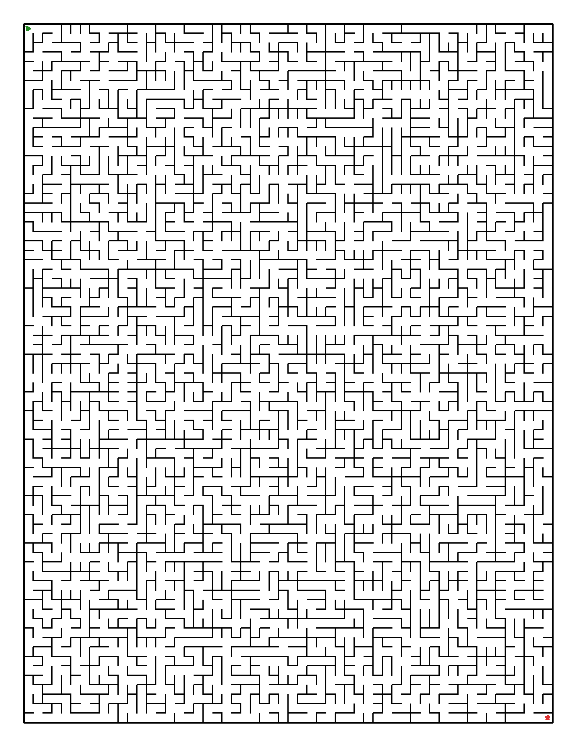 Labyrinth-Rätsel Labyrinth (schwer) für Erwachsene aus der Kategorie Labyrinth - kostenlos ausdrucken