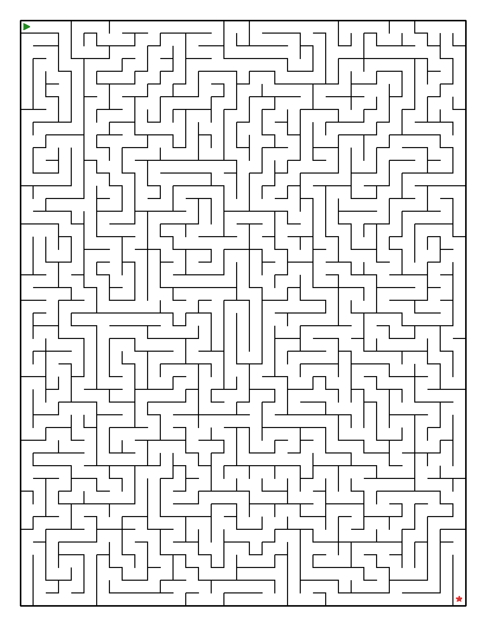 Labyrinth-Rätsel Labyrinth (leicht) für Erwachsene aus der Kategorie Labyrinth - kostenlos ausdrucken