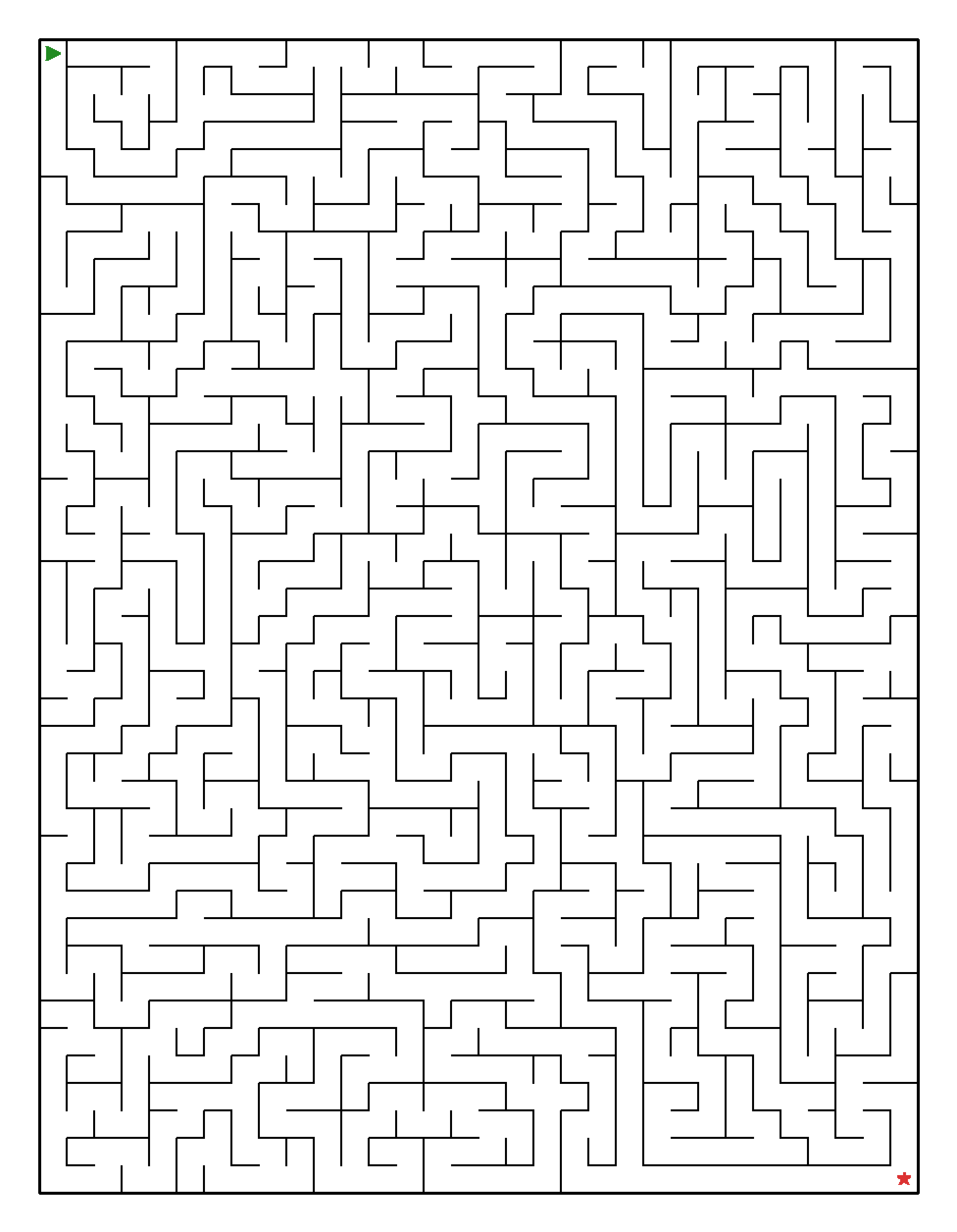 Labyrinth-Rätsel Labyrinth (leicht) für Erwachsene aus der Kategorie Labyrinth - kostenlos ausdrucken