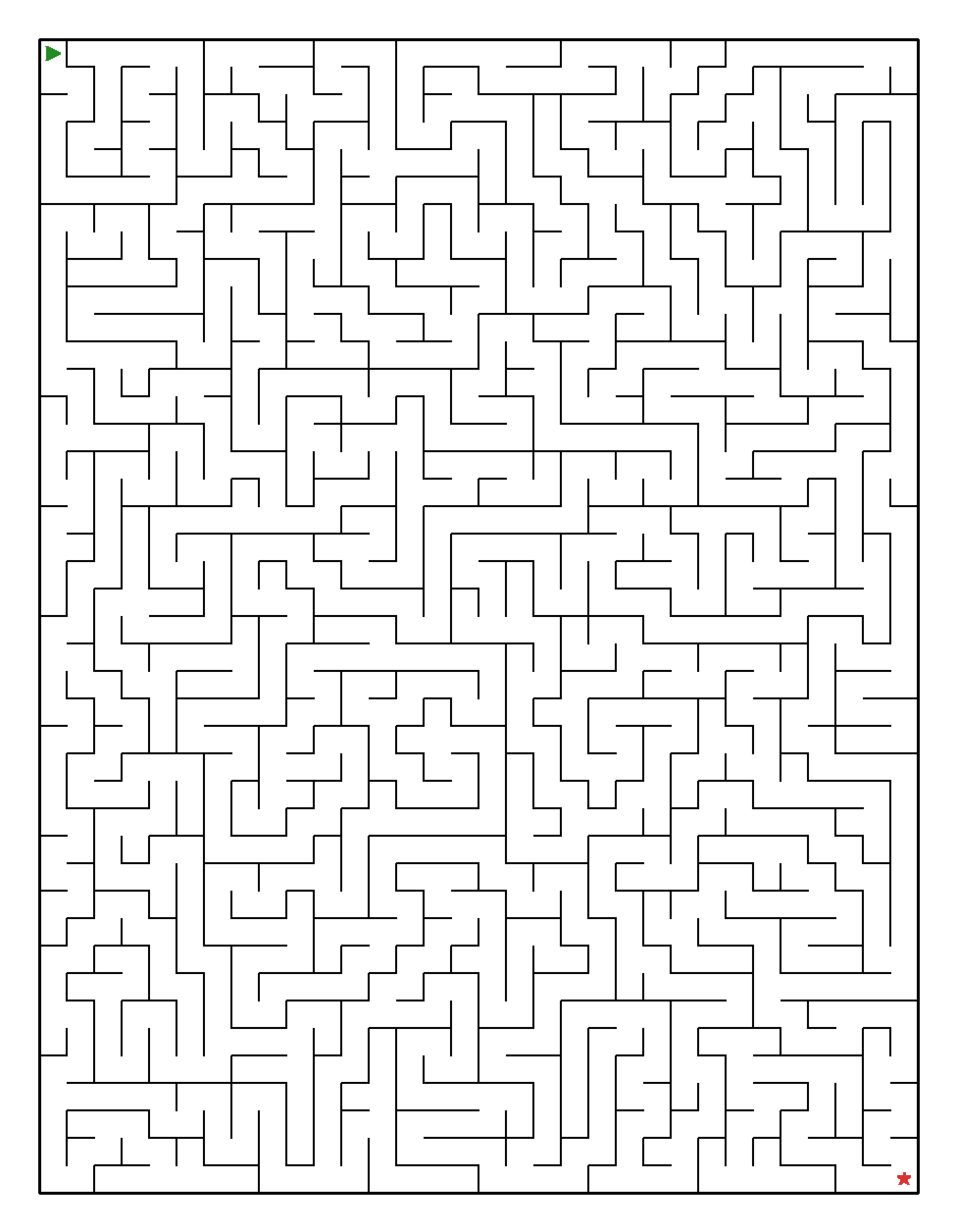 Labyrinth-Rätsel Labyrinth (leicht) für Erwachsene aus der Kategorie Labyrinth - kostenlos ausdrucken