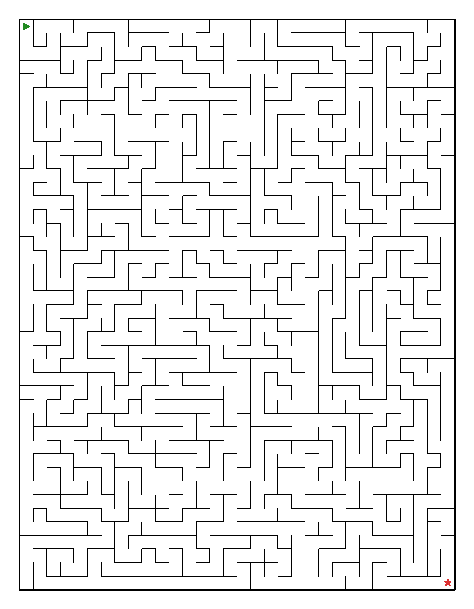 Labyrinth-Rätsel Labyrinth (leicht) für Erwachsene aus der Kategorie Labyrinth - kostenlos ausdrucken