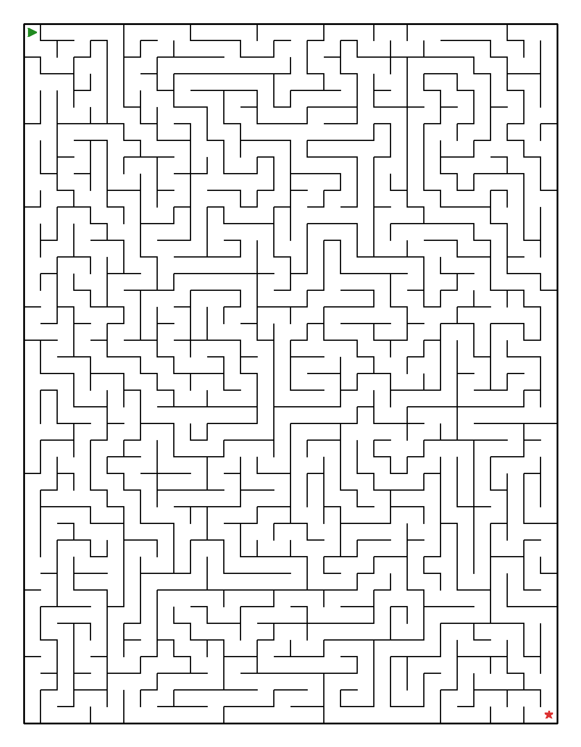 Labyrinth-Rätsel Labyrinth (leicht) für Erwachsene aus der Kategorie Labyrinth - kostenlos ausdrucken