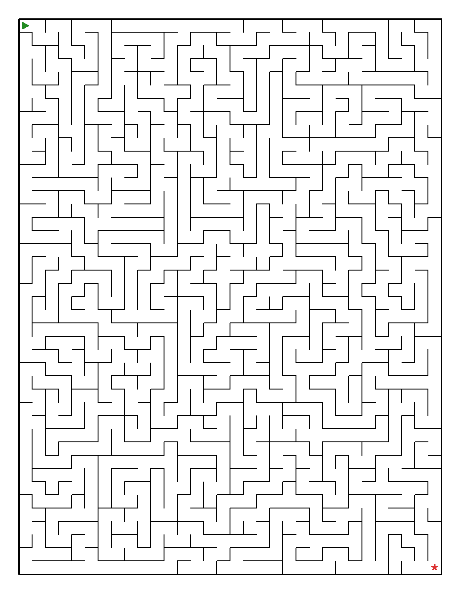 Labyrinth-Rätsel Labyrinth (leicht) für Erwachsene aus der Kategorie Labyrinth - kostenlos ausdrucken