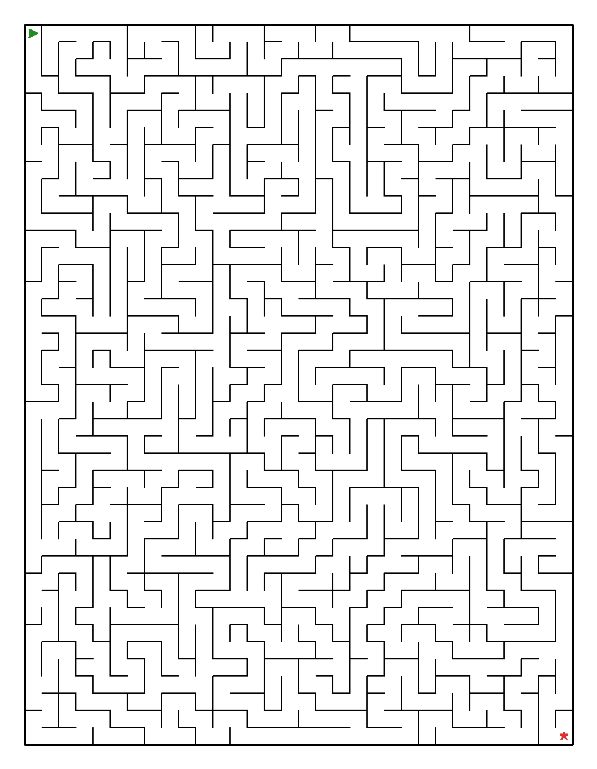 Labyrinth-Rätsel Labyrinth (leicht) für Erwachsene aus der Kategorie Labyrinth - kostenlos ausdrucken