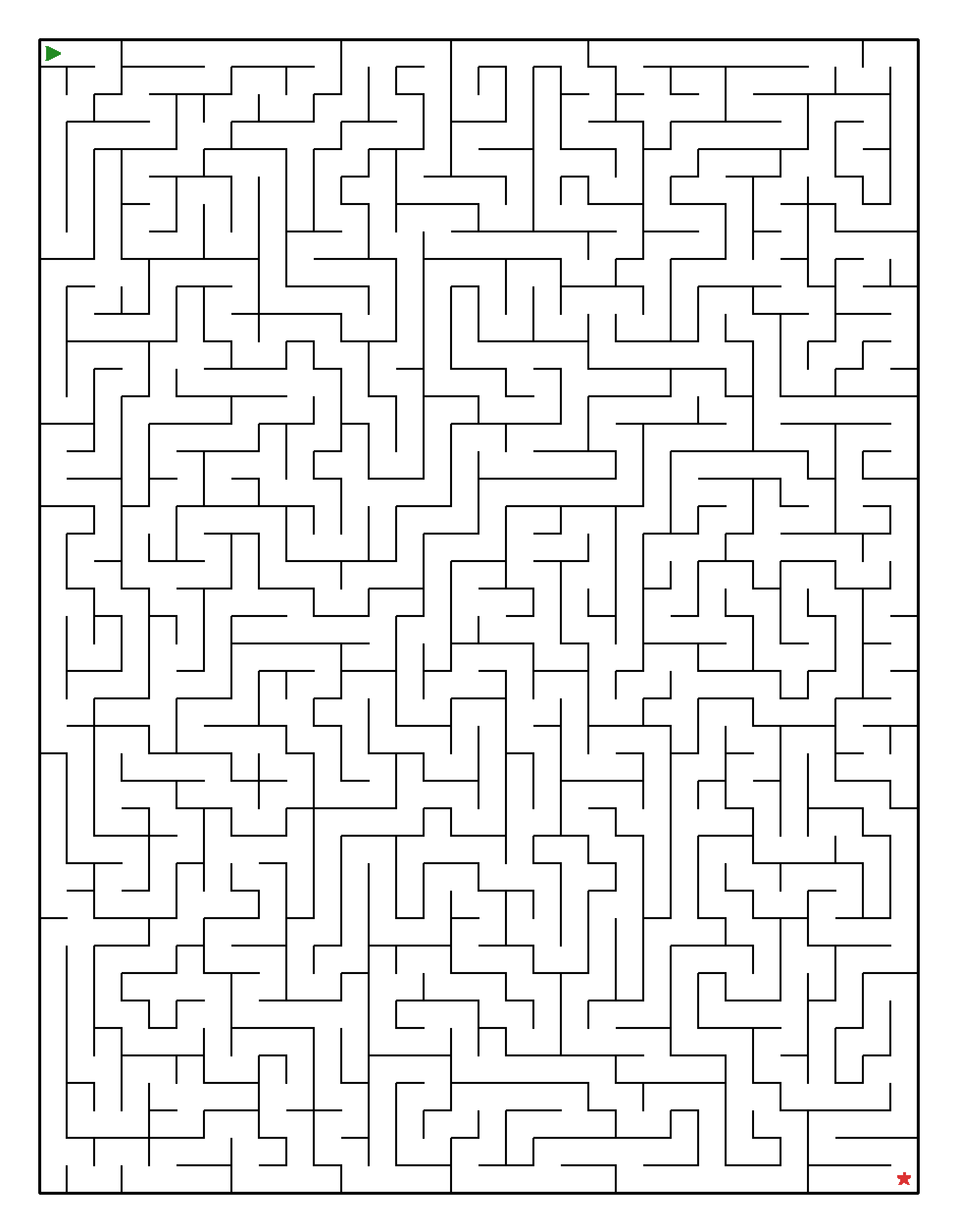 Labyrinth-Rätsel Labyrinth (leicht) für Erwachsene aus der Kategorie Labyrinth - kostenlos ausdrucken