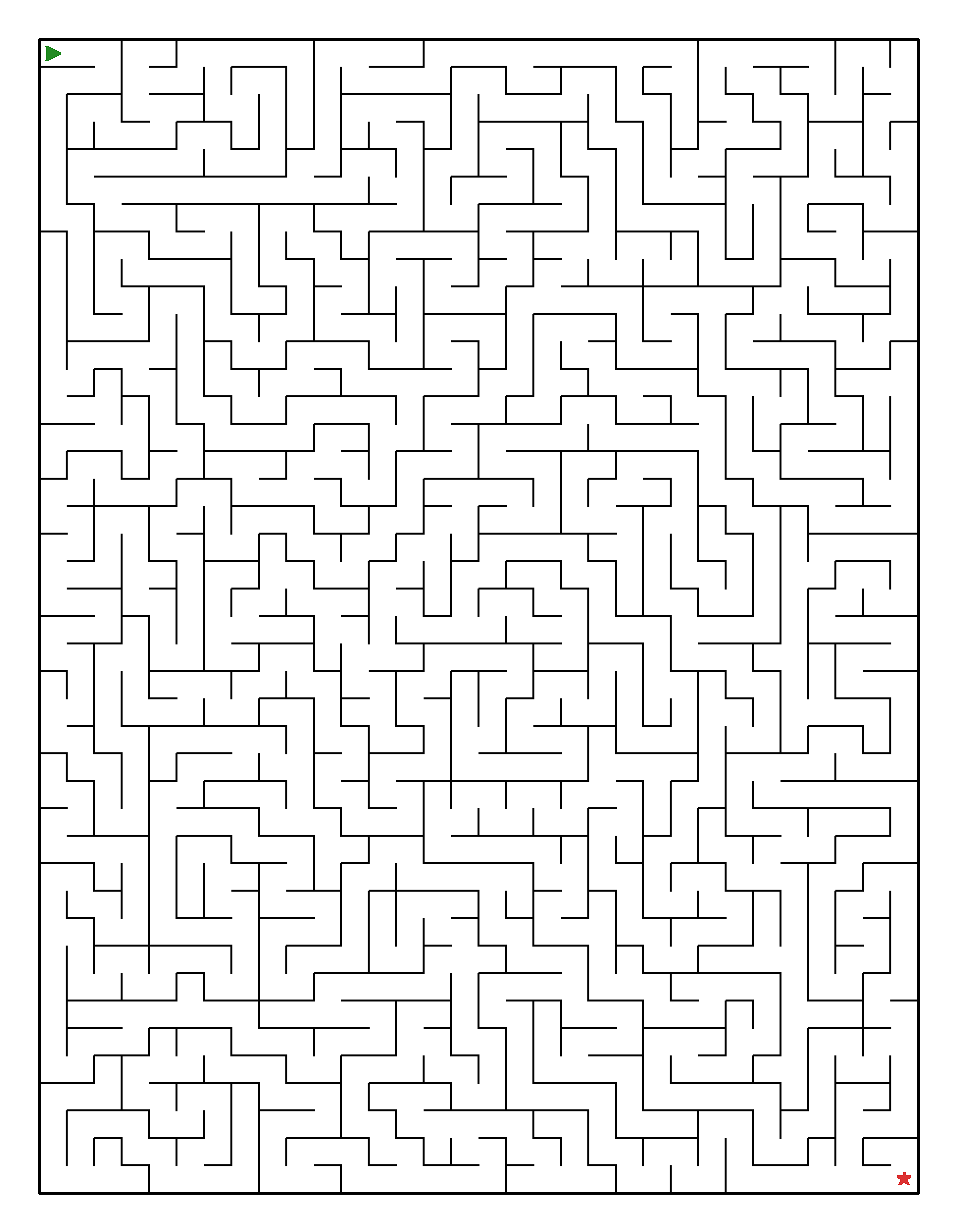 Labyrinth-Rätsel Labyrinth (leicht) für Erwachsene aus der Kategorie Labyrinth - kostenlos ausdrucken