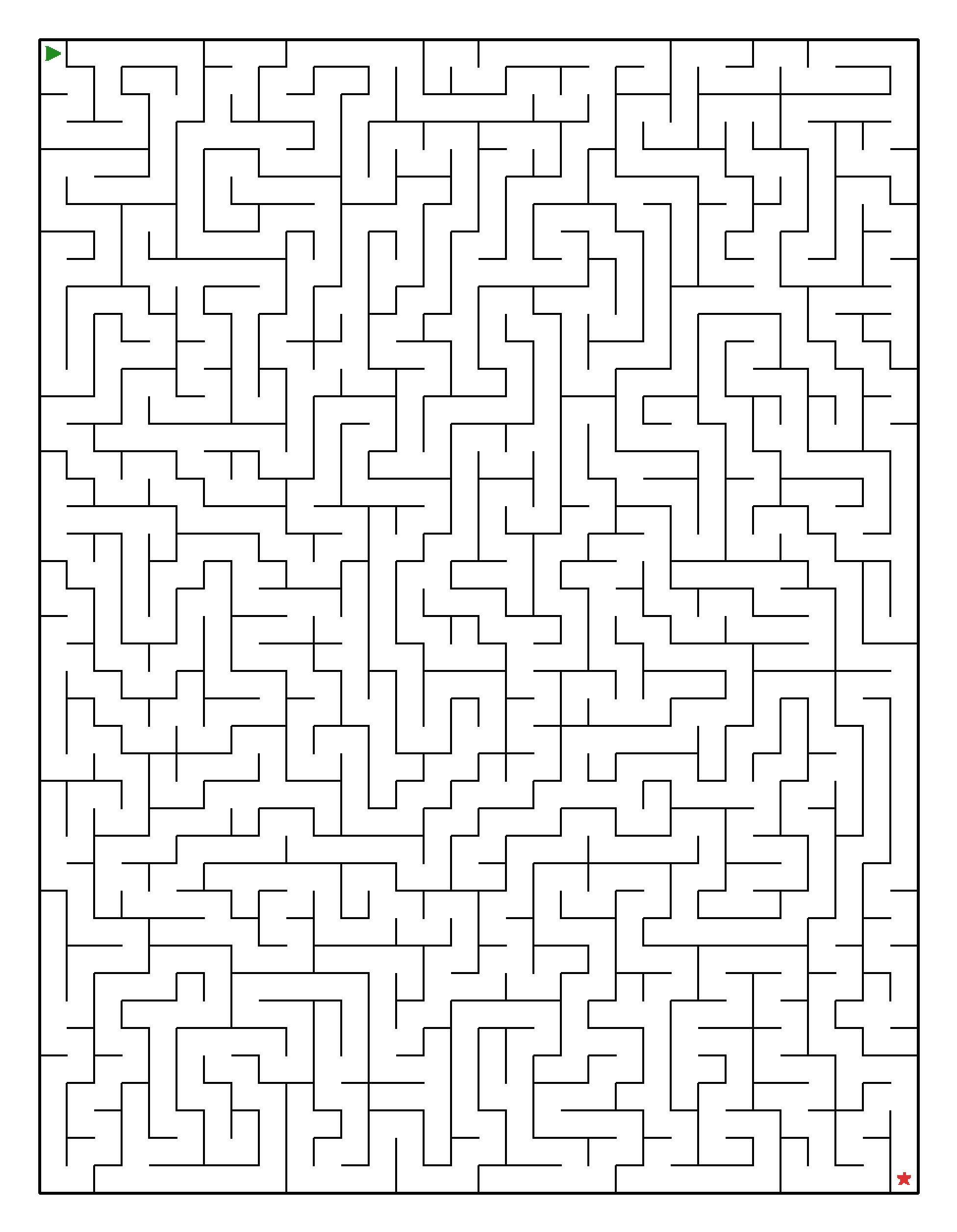 Labyrinth-Rätsel Labyrinth (leicht) für Erwachsene aus der Kategorie Labyrinth - kostenlos ausdrucken