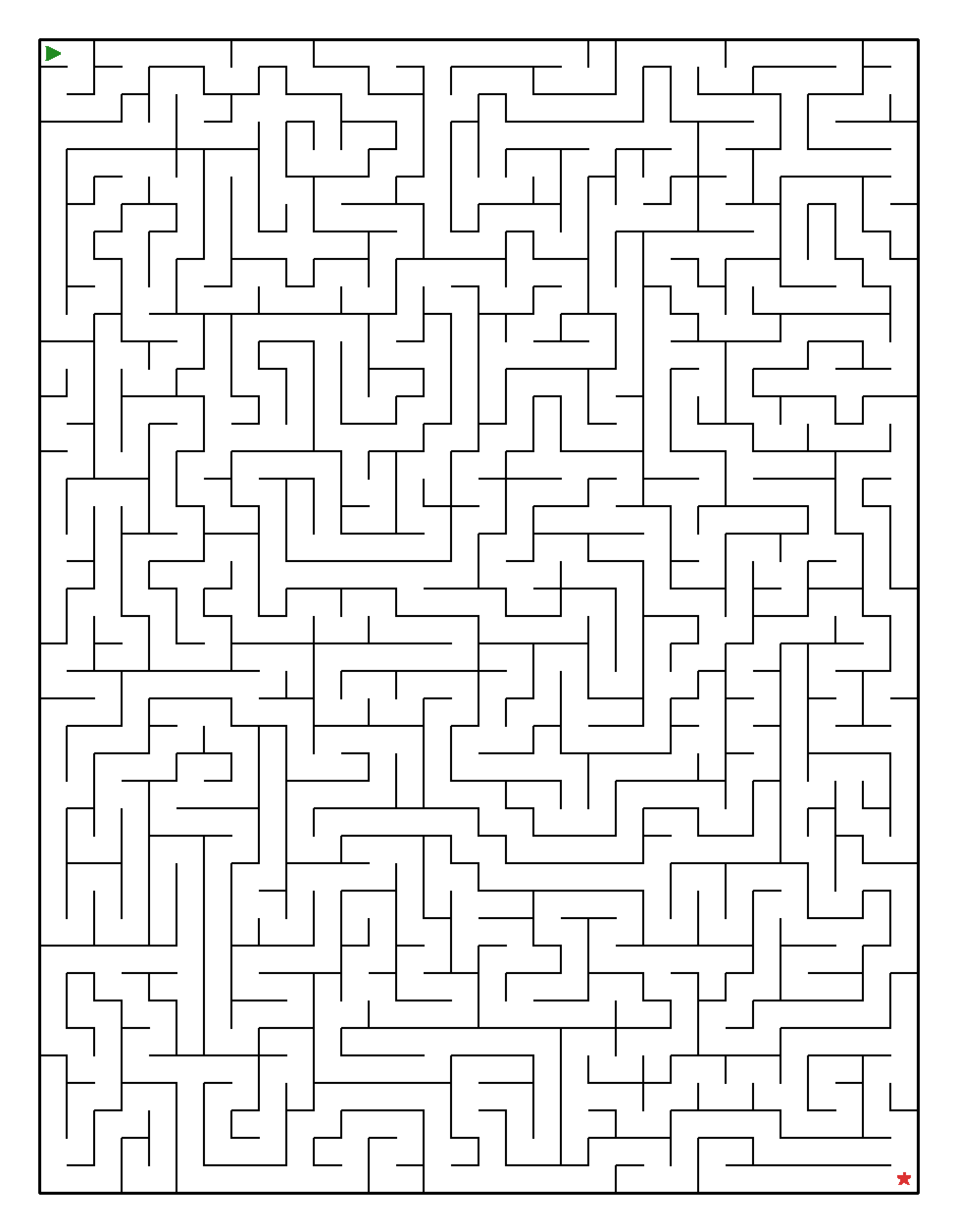 Labyrinth-Rätsel Labyrinth (leicht) für Erwachsene aus der Kategorie Labyrinth - kostenlos ausdrucken