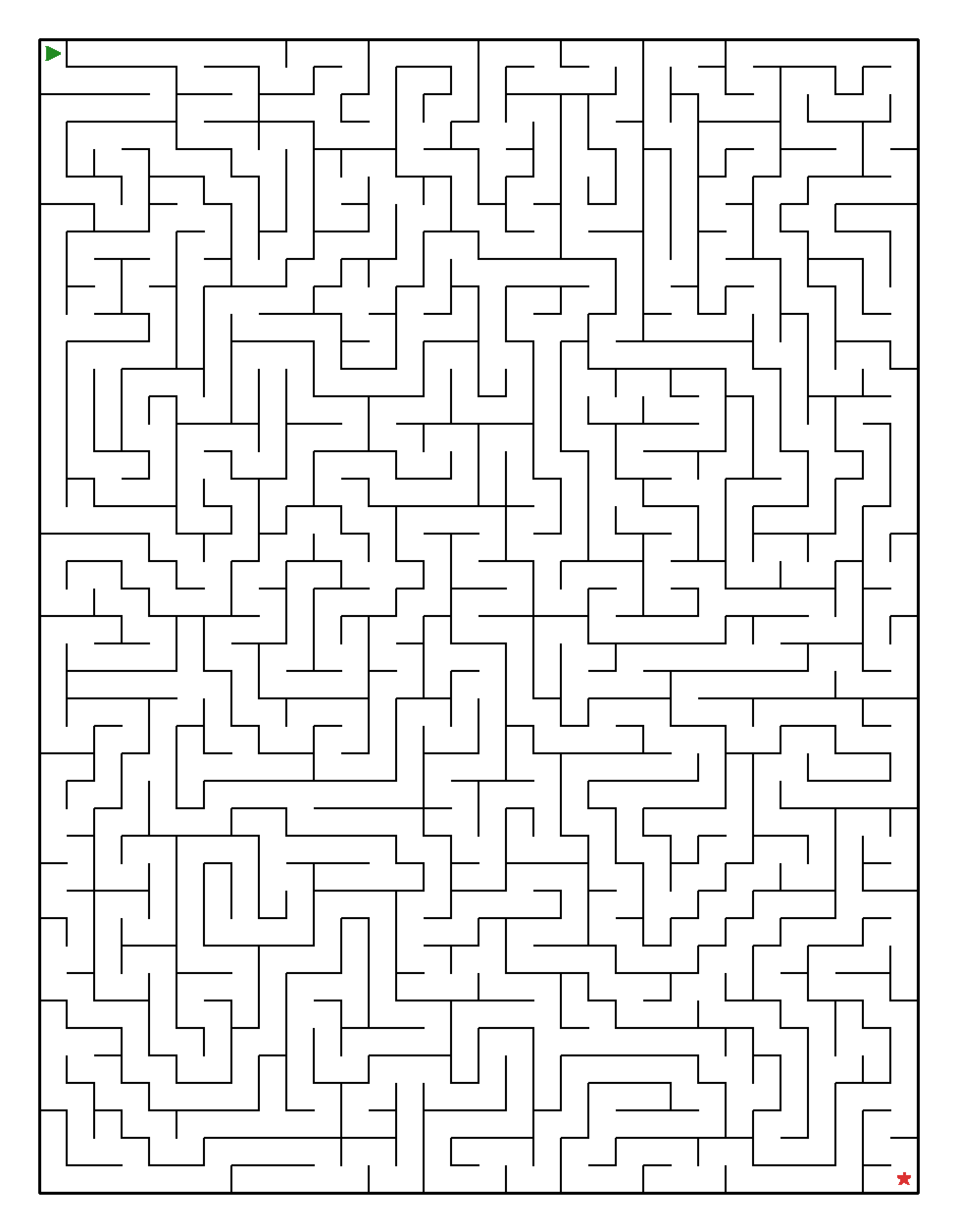 Labyrinth-Rätsel Labyrinth (leicht) für Erwachsene aus der Kategorie Labyrinth - kostenlos ausdrucken