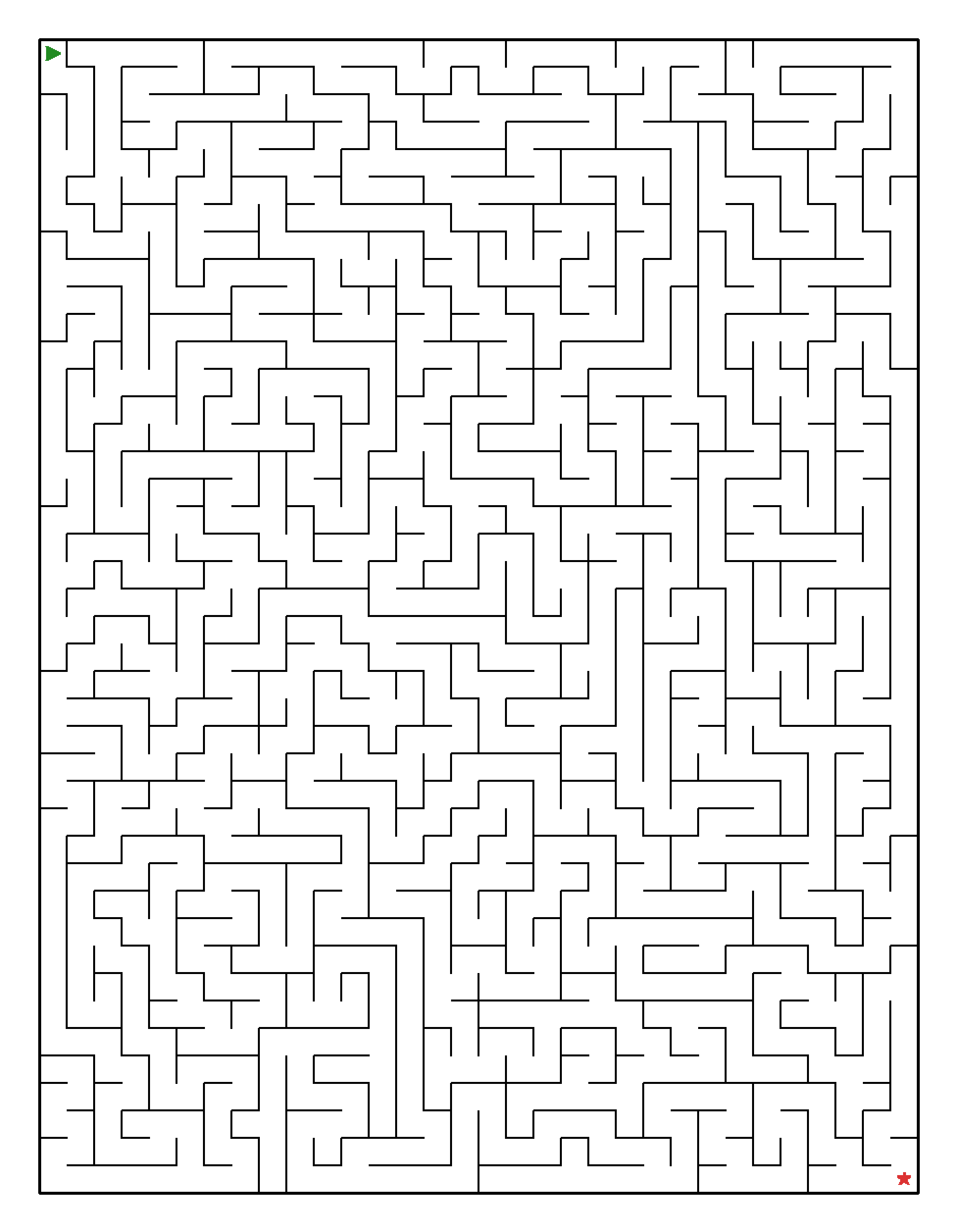 Labyrinth-Rätsel Labyrinth (leicht) für Erwachsene aus der Kategorie Labyrinth - kostenlos ausdrucken