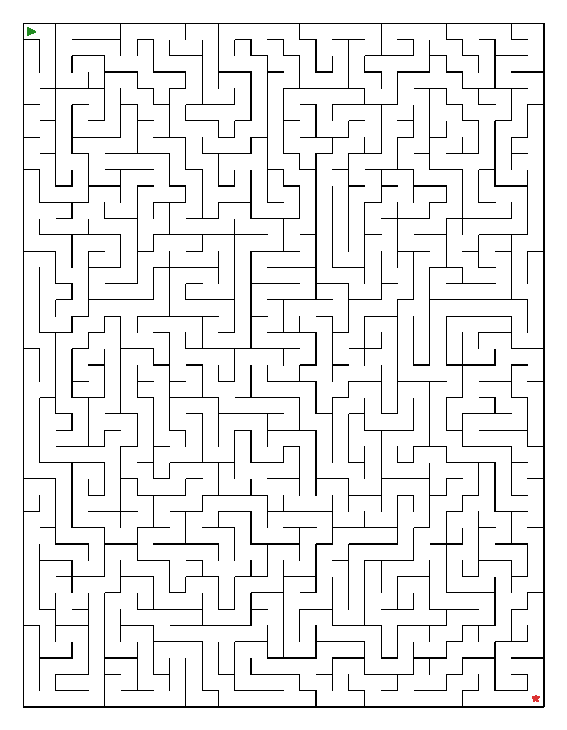 Labyrinth-Rätsel Labyrinth (leicht) für Erwachsene aus der Kategorie Labyrinth - kostenlos ausdrucken