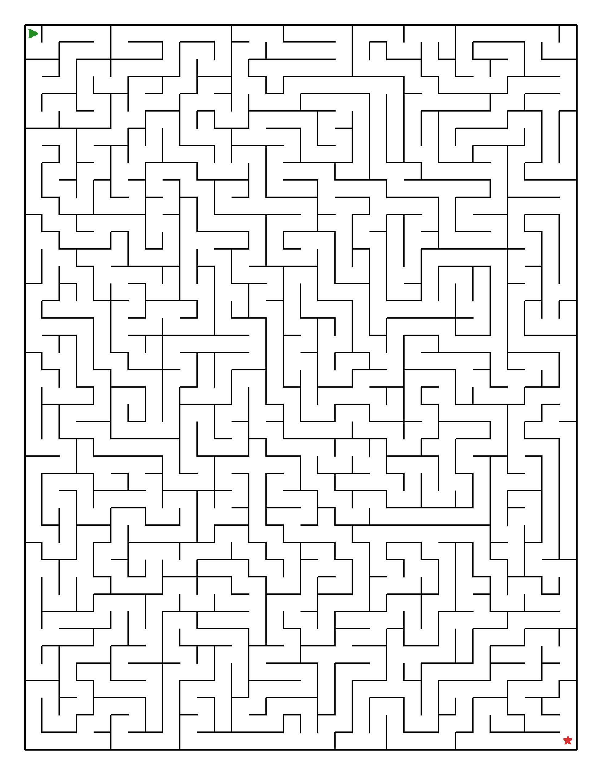 Labyrinth-Rätsel Labyrinth (leicht) für Erwachsene aus der Kategorie Labyrinth - kostenlos ausdrucken