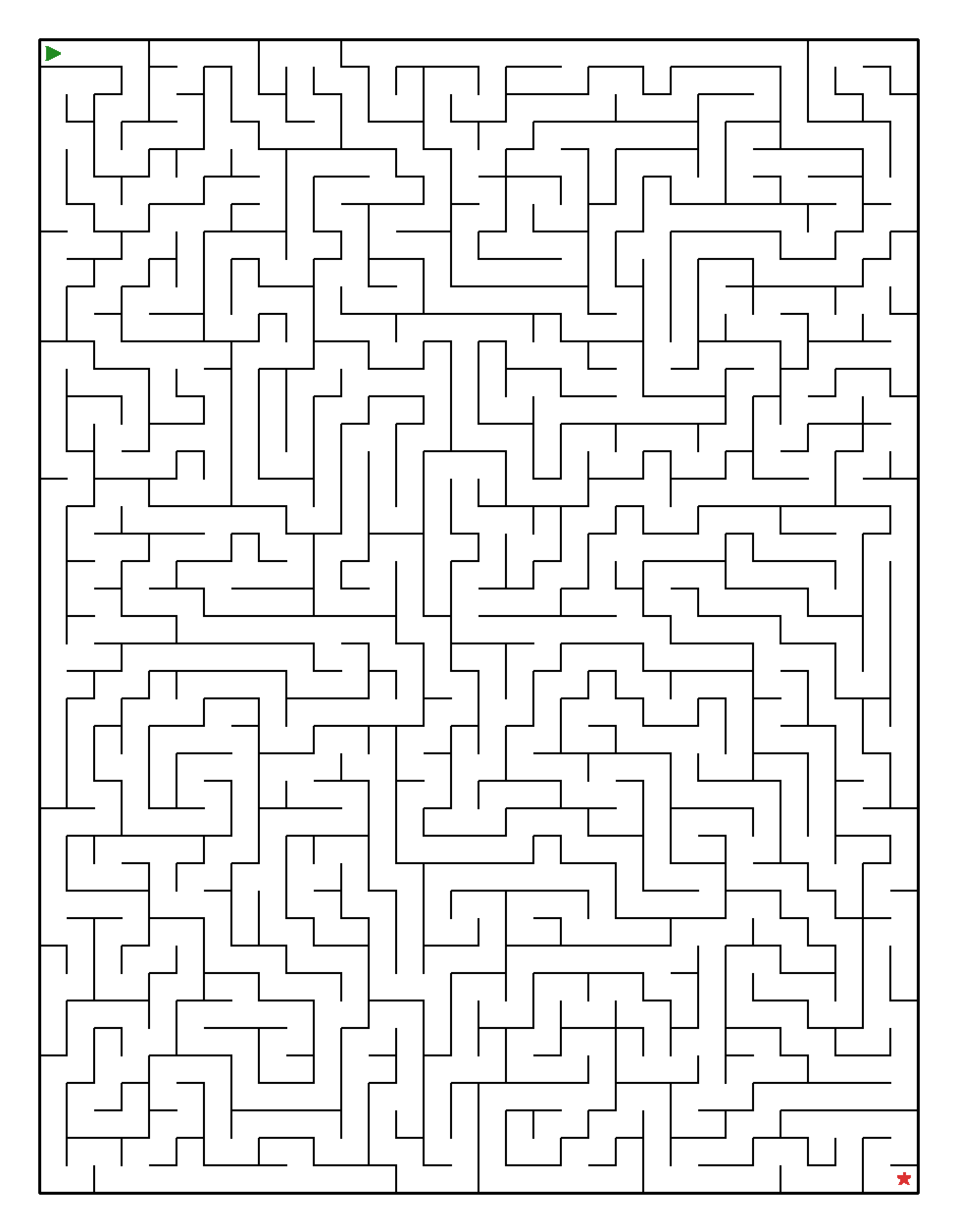 Labyrinth-Rätsel Labyrinth (leicht) für Erwachsene aus der Kategorie Labyrinth - kostenlos ausdrucken