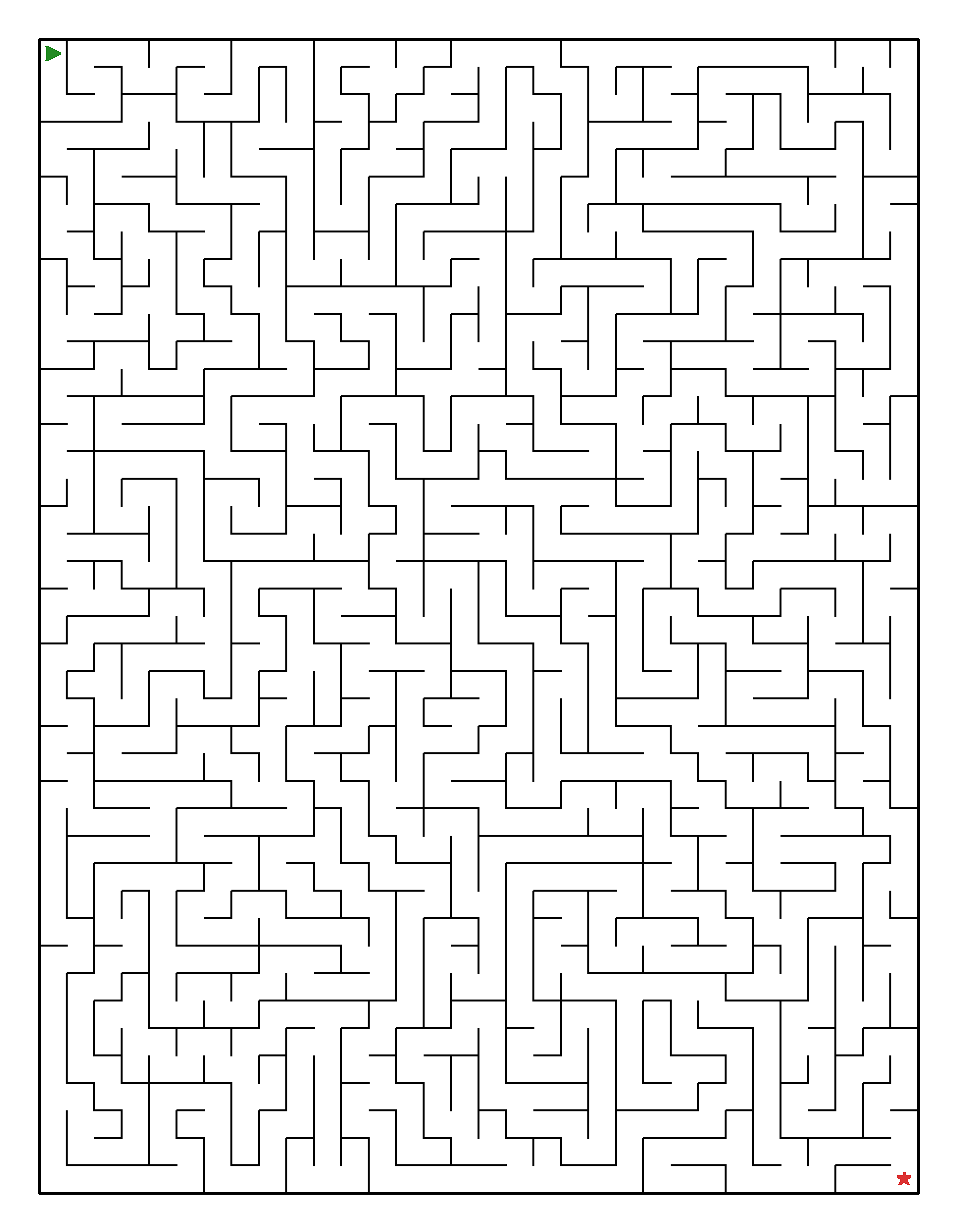 Labyrinth-Rätsel Labyrinth (leicht) für Erwachsene aus der Kategorie Labyrinth - kostenlos ausdrucken