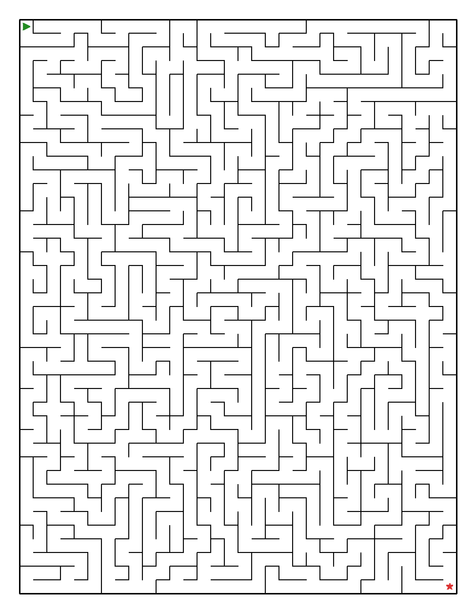 Labyrinth-Rätsel Labyrinth (leicht) für Erwachsene aus der Kategorie Labyrinth - kostenlos ausdrucken